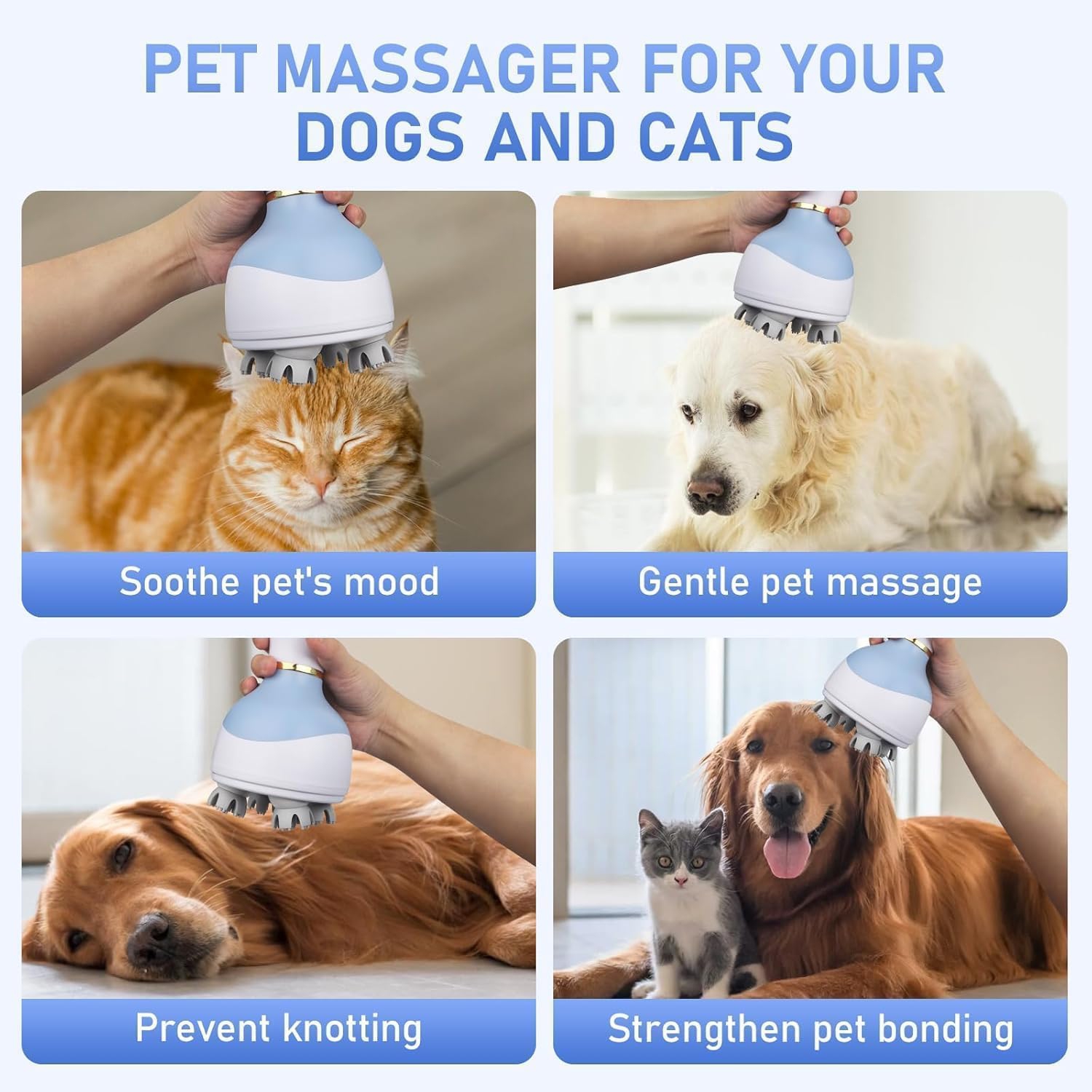 Electric Cordless Hair Scalp Massager with Kneading Massage Nodes,Handheld Portable Head Scratcher Massager,Head Massager for Hair Growth & Stress