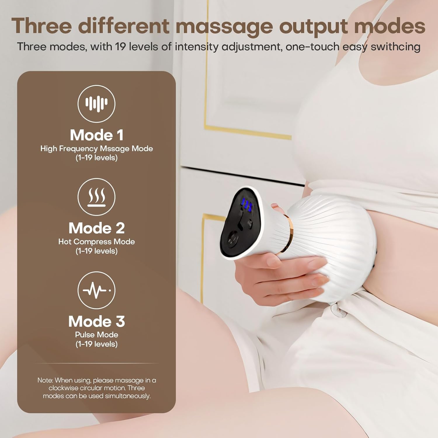 4 in 1 Leg Massager for Lymphatic Drainage,Handheld Cleanse Leg Massager for Edema,Rechargeable Heating Vibration & Adjustable Speed Massager for