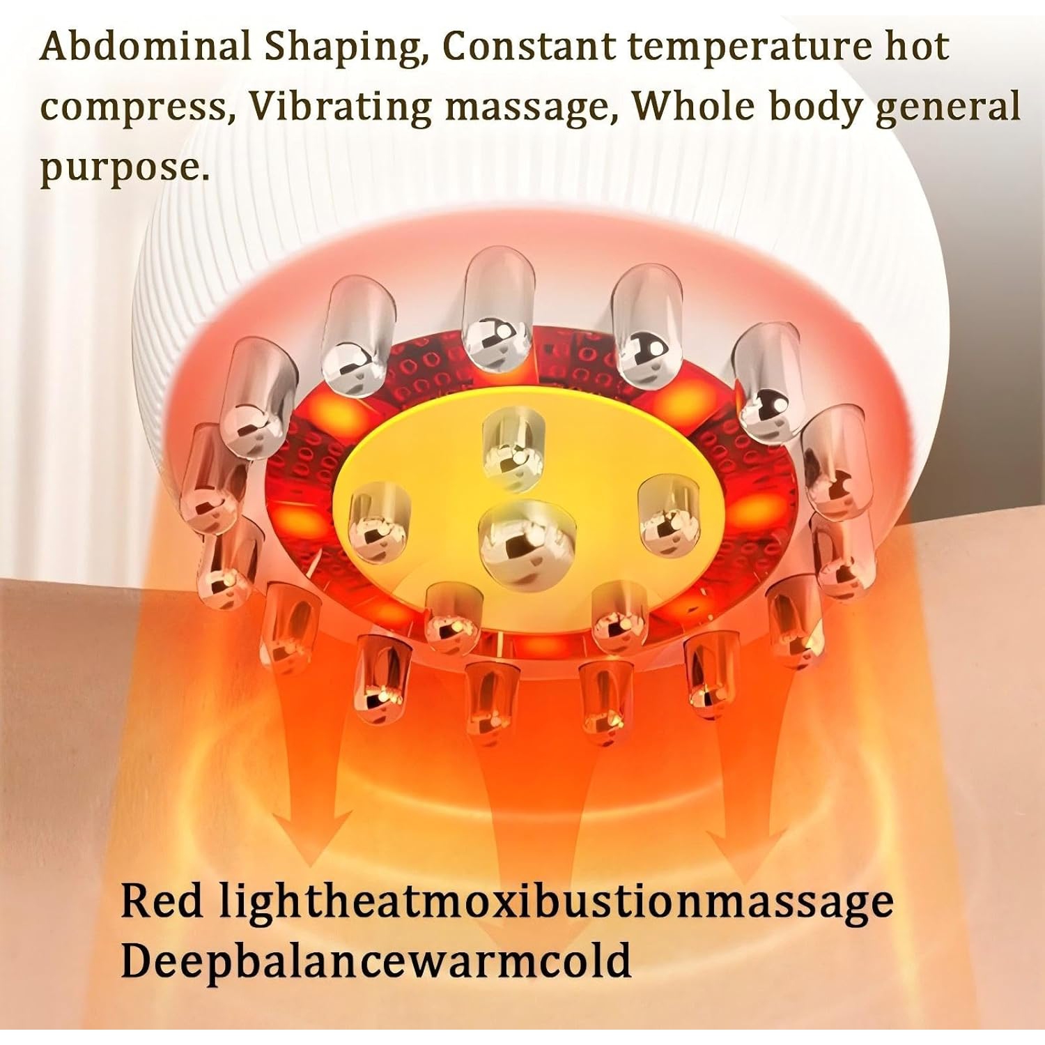 Electric Meridian Massage Device,9-Speed Digital Display Massager,Cupping Therapy Massage Brush