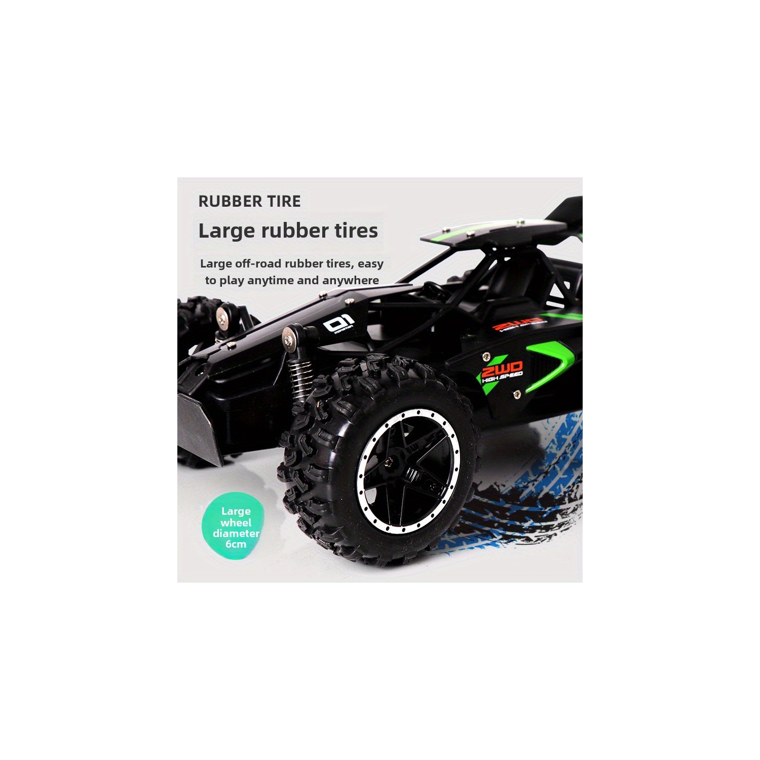 Voiture tout-terrain télécommandée, voiture haute vitesse d'entrée de gamme, voiture téléguidée rechargeable, cadeau pour garçons et filles