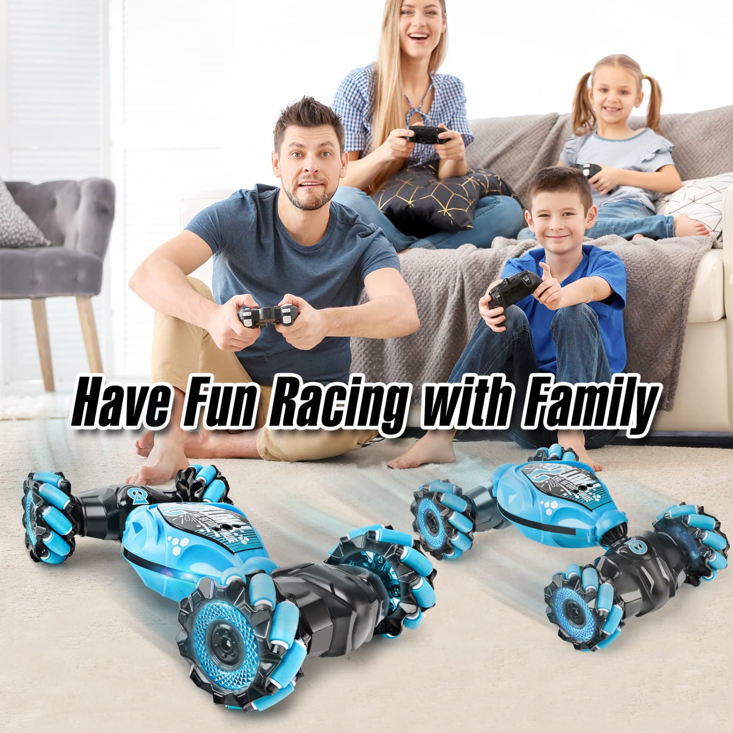 Handheld Remote Control Car, 2.4G Gesture Remote Control Car, All-Terrain Rotating Hand-Controlled Remote Control Car