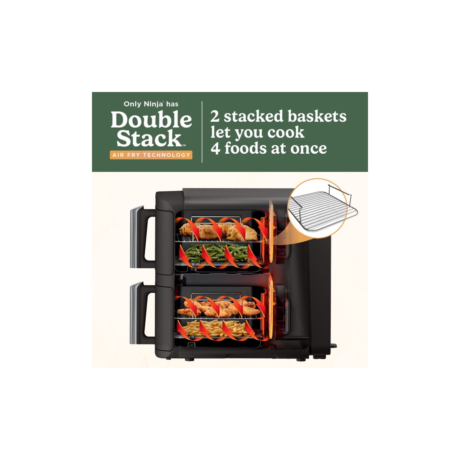Refurbished - Ninja DoubleStack 2-Basket Air Fryer