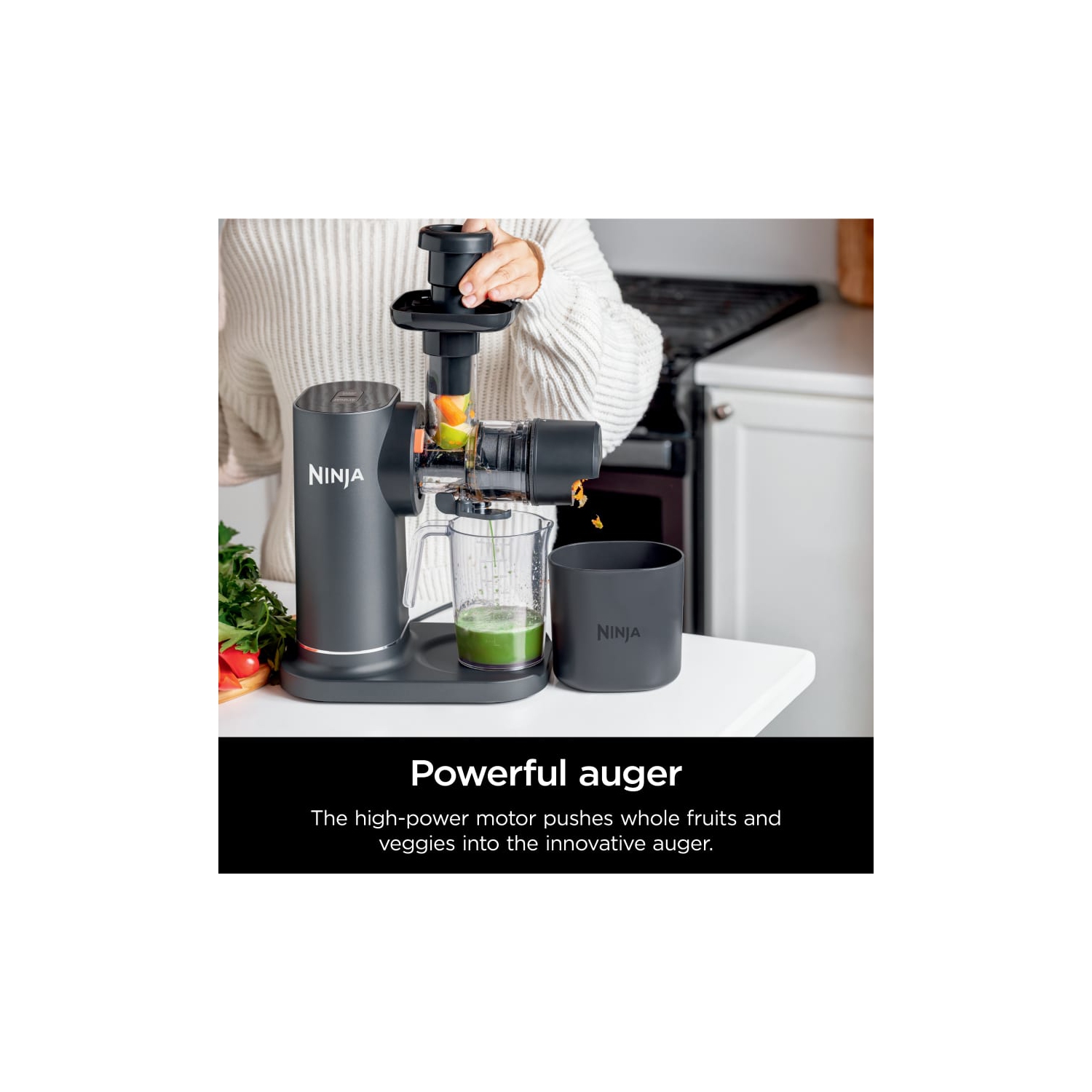 Refurbished - Ninja NEVERCLOG™ Cold Press Juicer JC155