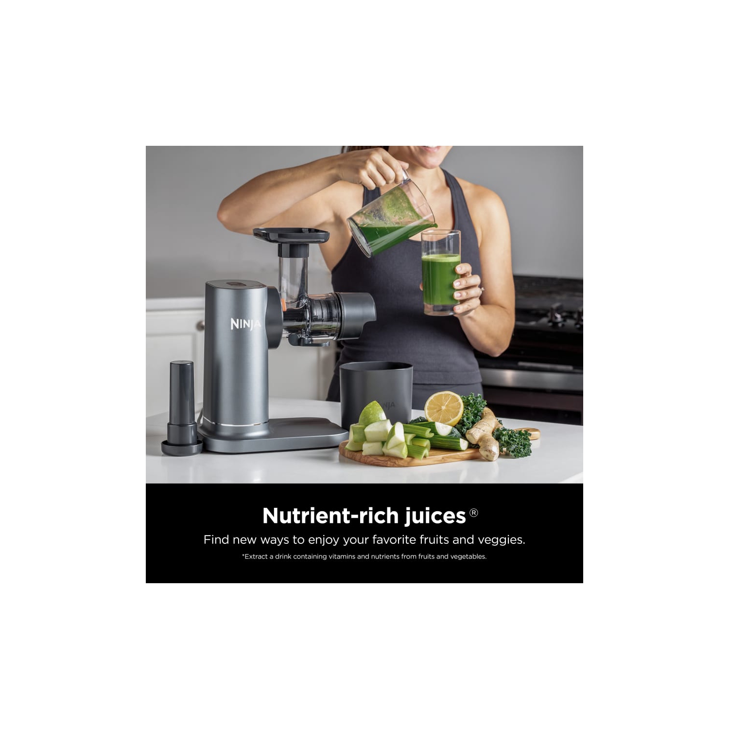 Refurbished - Ninja NEVERCLOG™ Cold Press Juicer JC155