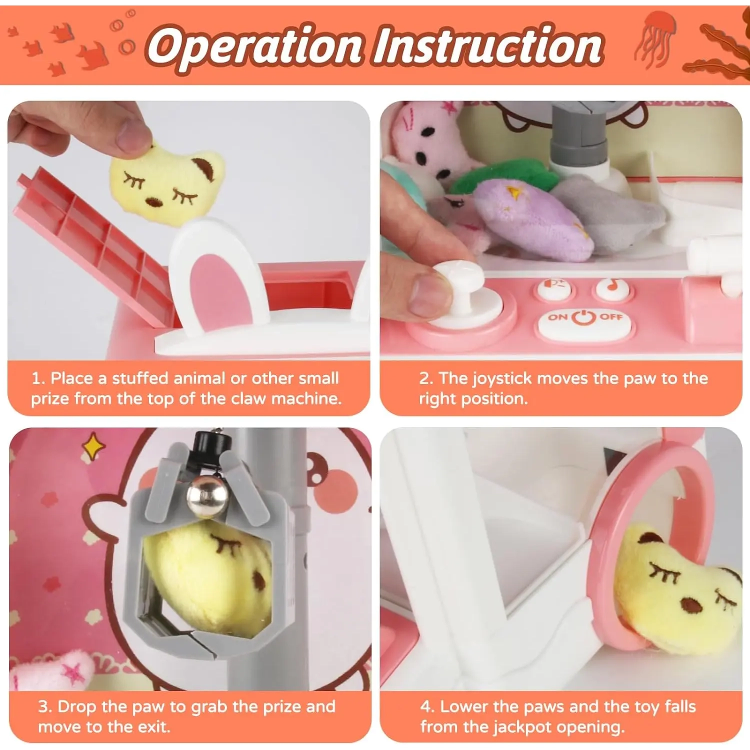 Claw Machine pour enfants, Mini Vending Machine Girl Toys 6-10, Machine à bonbons avec lumières Jeu d'arcade, Cadeaux pour adolescentes en vogue