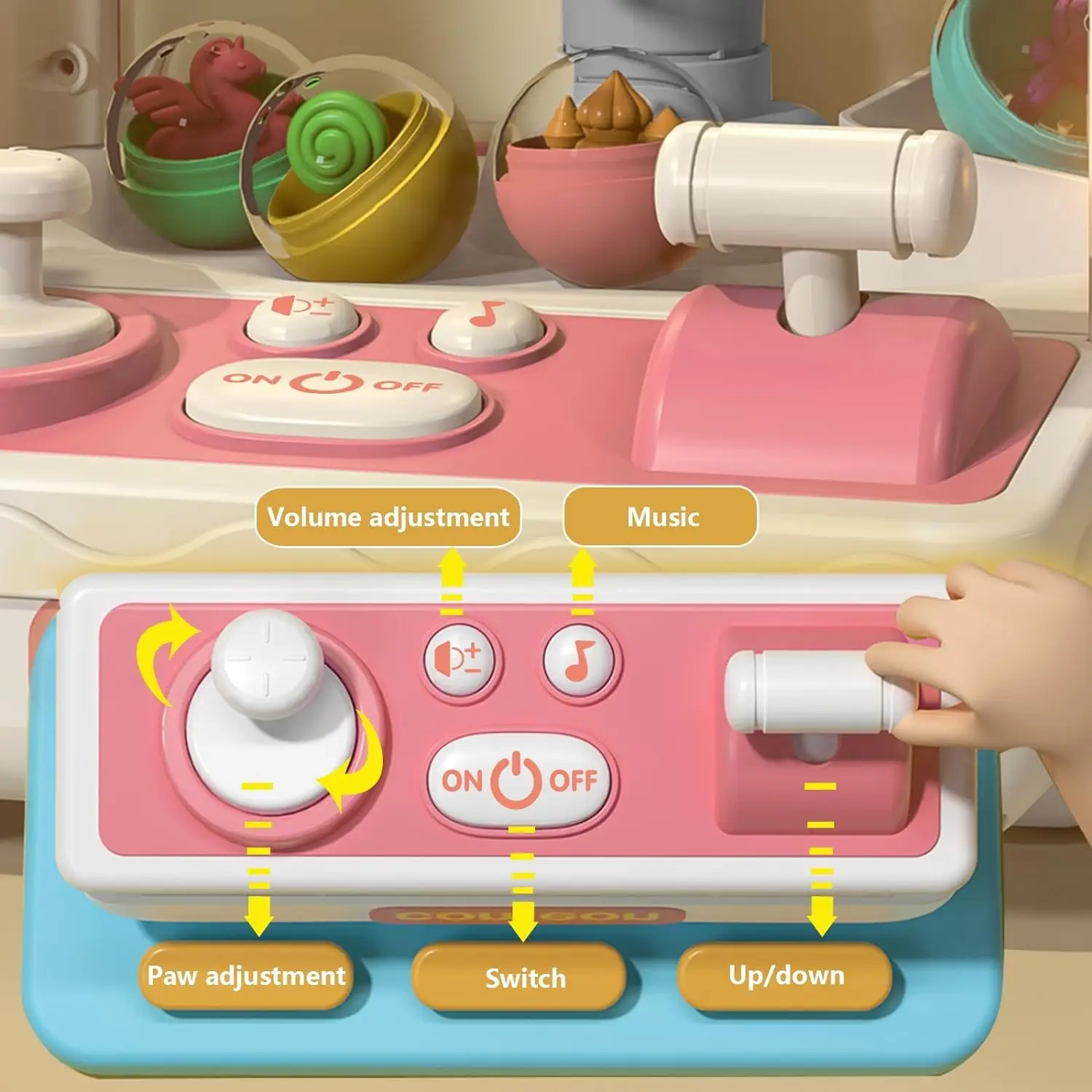 Claw Machine pour enfants, Mini Vending Machine Girl Toys 6-10, Machine à bonbons avec lumières Jeu d'arcade, Cadeaux pour adolescentes en vogue