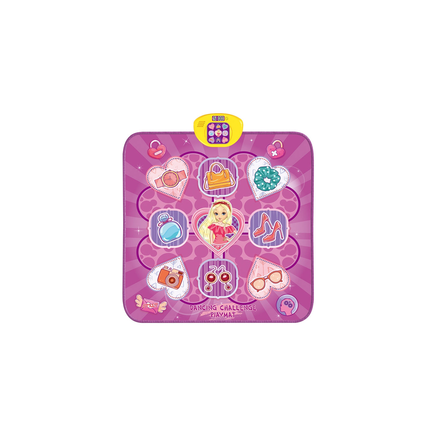 Tapis de danse Jouets pour filles de 3 ans et plus, Jouets pour enfants , Tapis musical dansant avec lumières LED, Jouets d'anniversaire pour filles