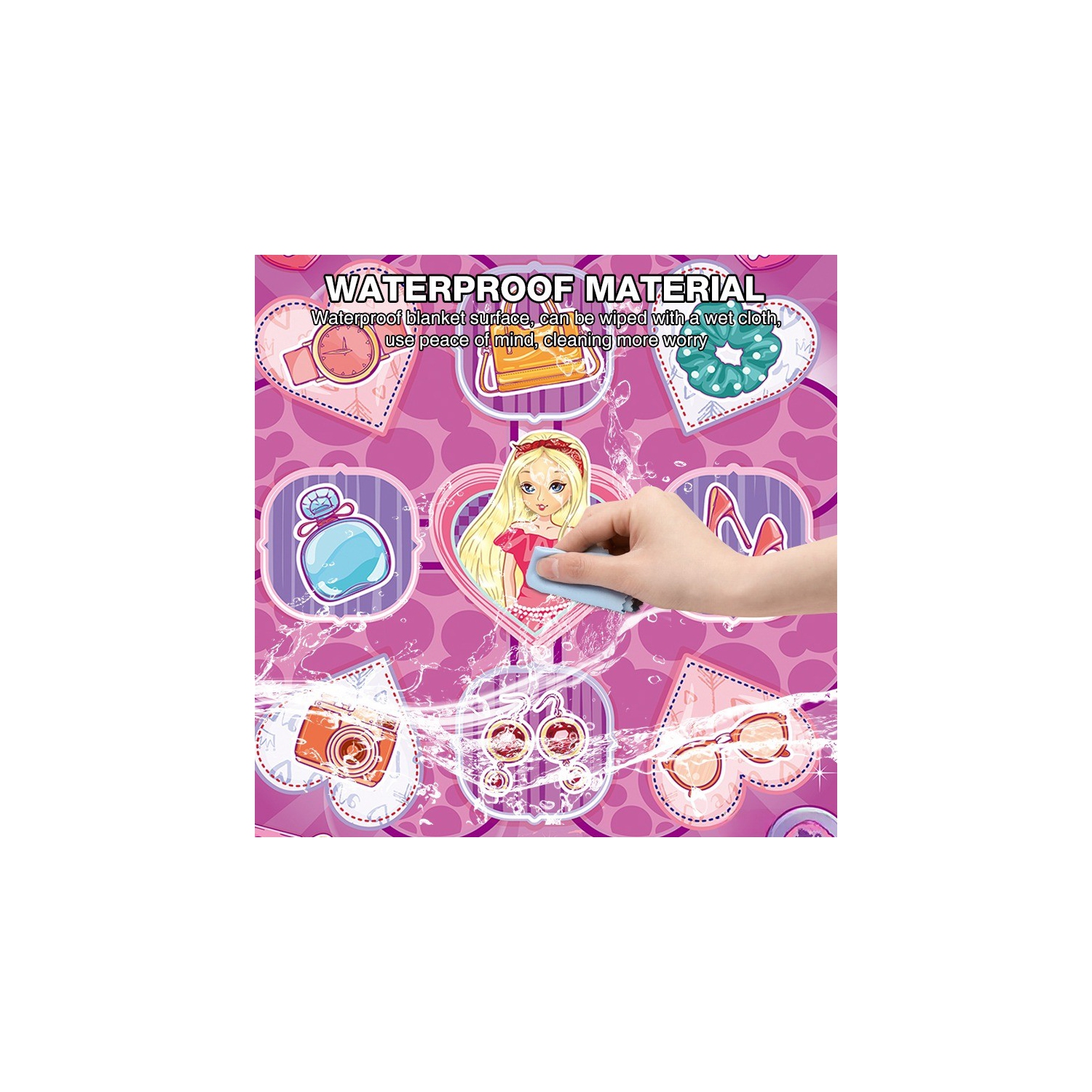Tapis de danse Jouets pour filles de 3 ans et plus, Jouets pour enfants , Tapis musical dansant avec lumières LED, Jouets d'anniversaire pour filles