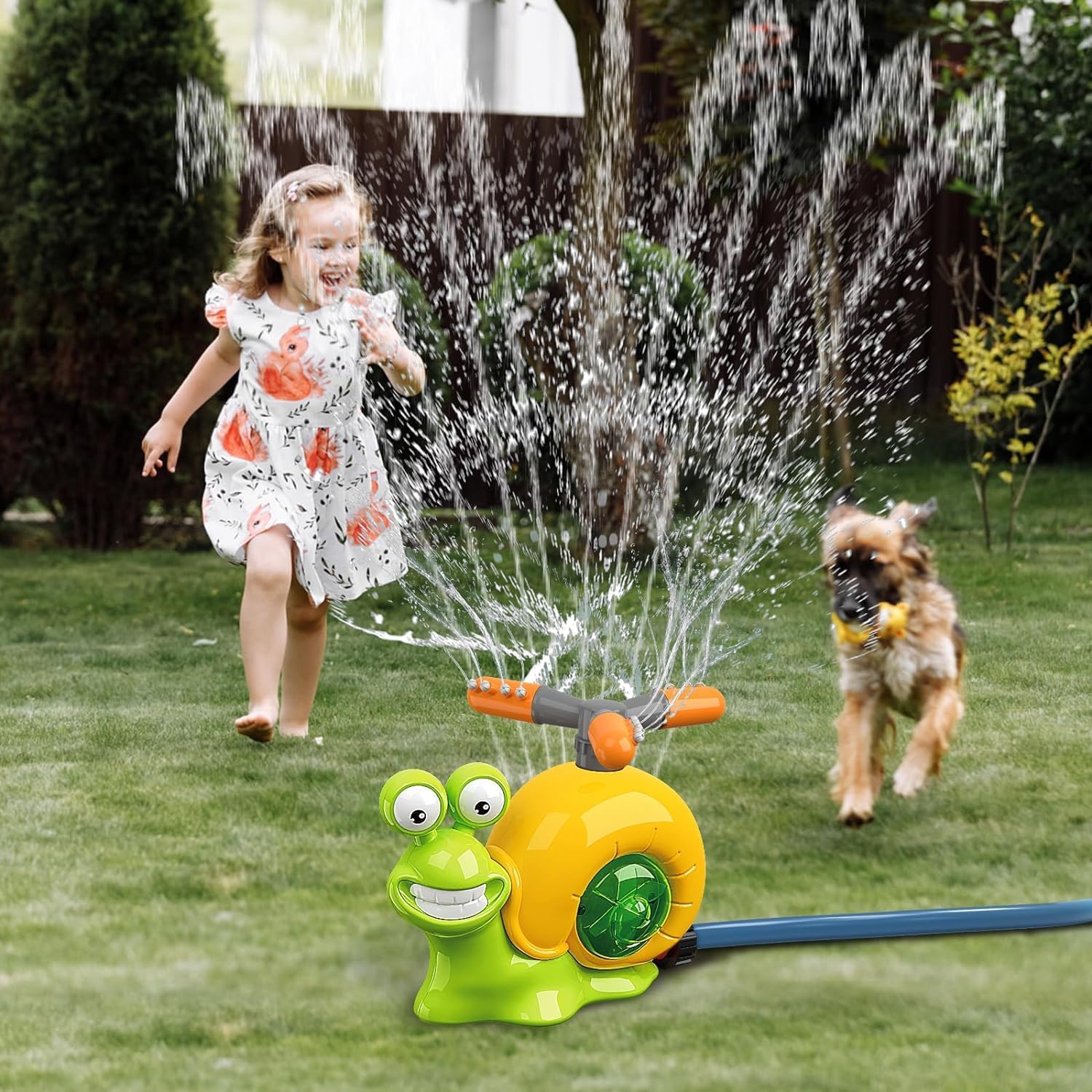 Gicleur d'eau jouet de baseball pour le jeu extérieur, jeu d'eau 2 en 1 Snail Summer Water Game for Summer Backyard Lawn Pool Party