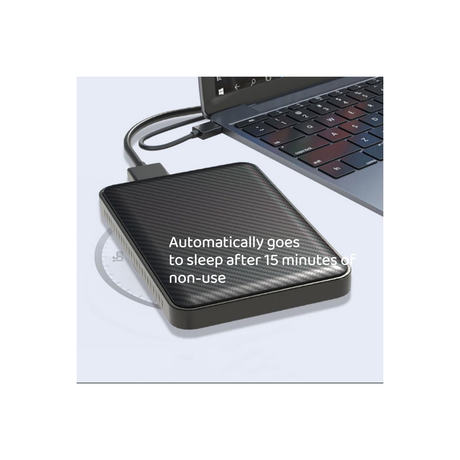 1 TB External Mobile Hard Drive - USB 3.0 2.5-inch Portable Hard Drive Ultra-thin External Hard Drive 5Gbps High Speed Hard Drive Suitable for PC,