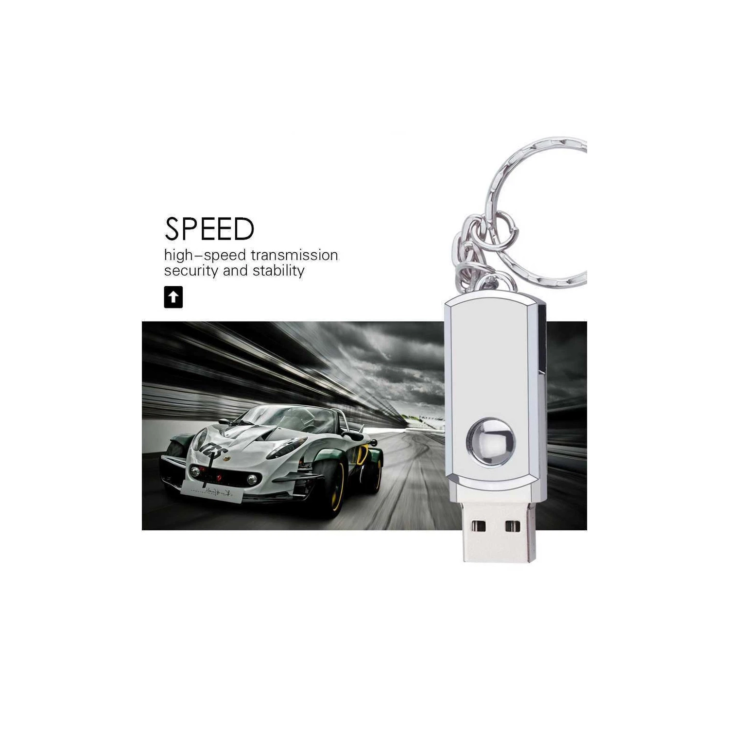 Téléphone mobile ordinateur voiture clé USB, interface haute vitesse 3,0, clé USB personnalisée Creative Gift, clé USB mignonne de dessin animé,