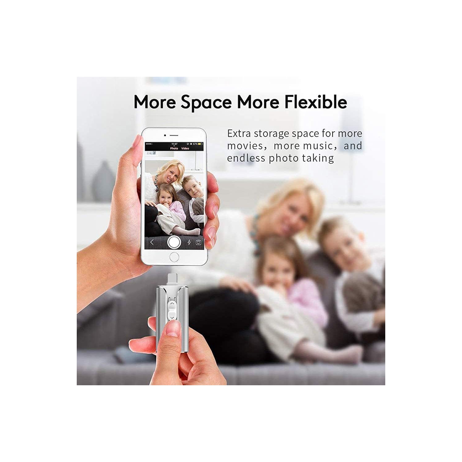 Clé USB 3,0 128 Go 3,0, mini clé USB, clé en métal, lecteur de stylet portatif, extension de stockage pour PC, ordinateur, tablette, téléphone