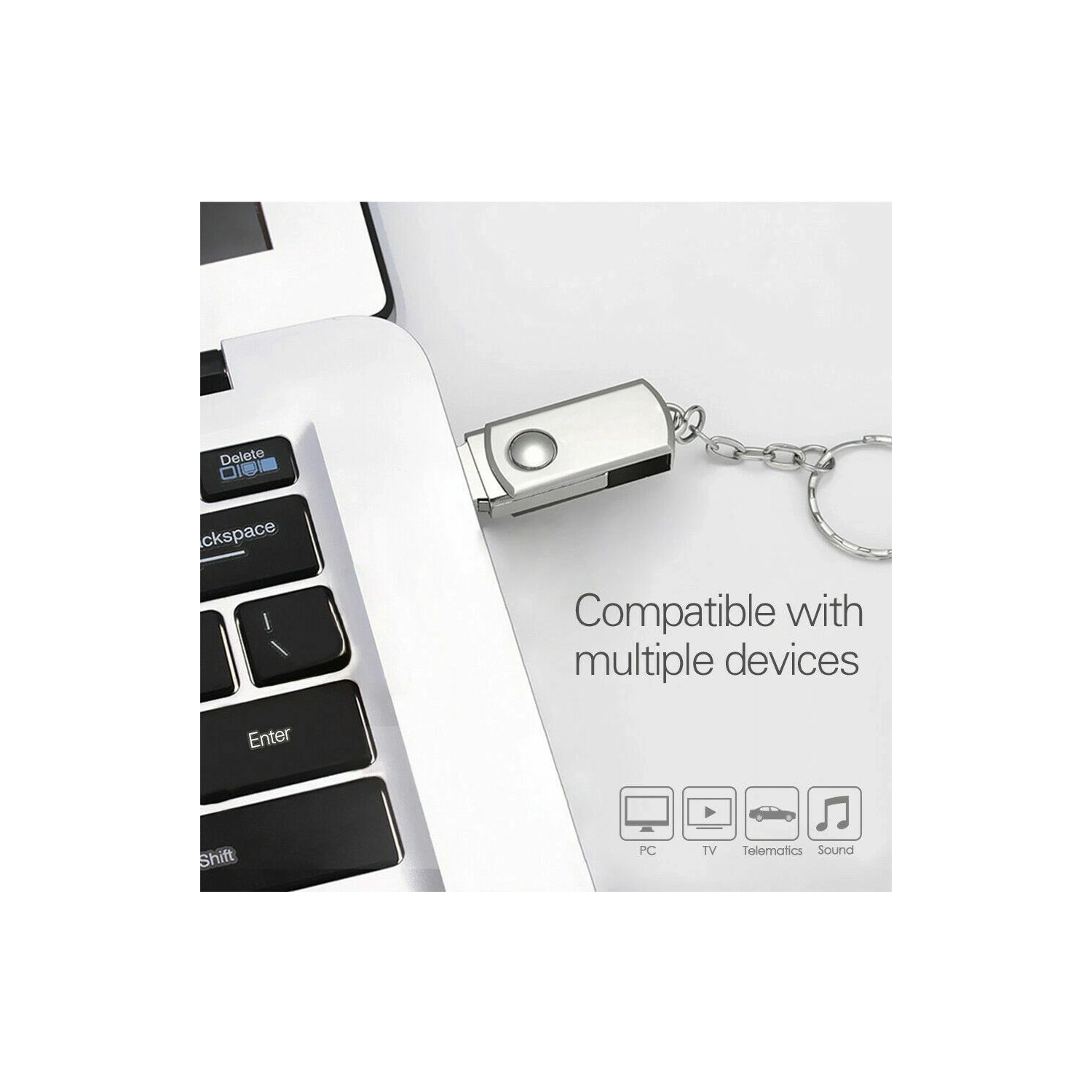 Téléphone mobile ordinateur voiture clé USB, interface haute vitesse 3,0, clé USB personnalisée Creative Gift, clé USB mignonne de dessin animé,