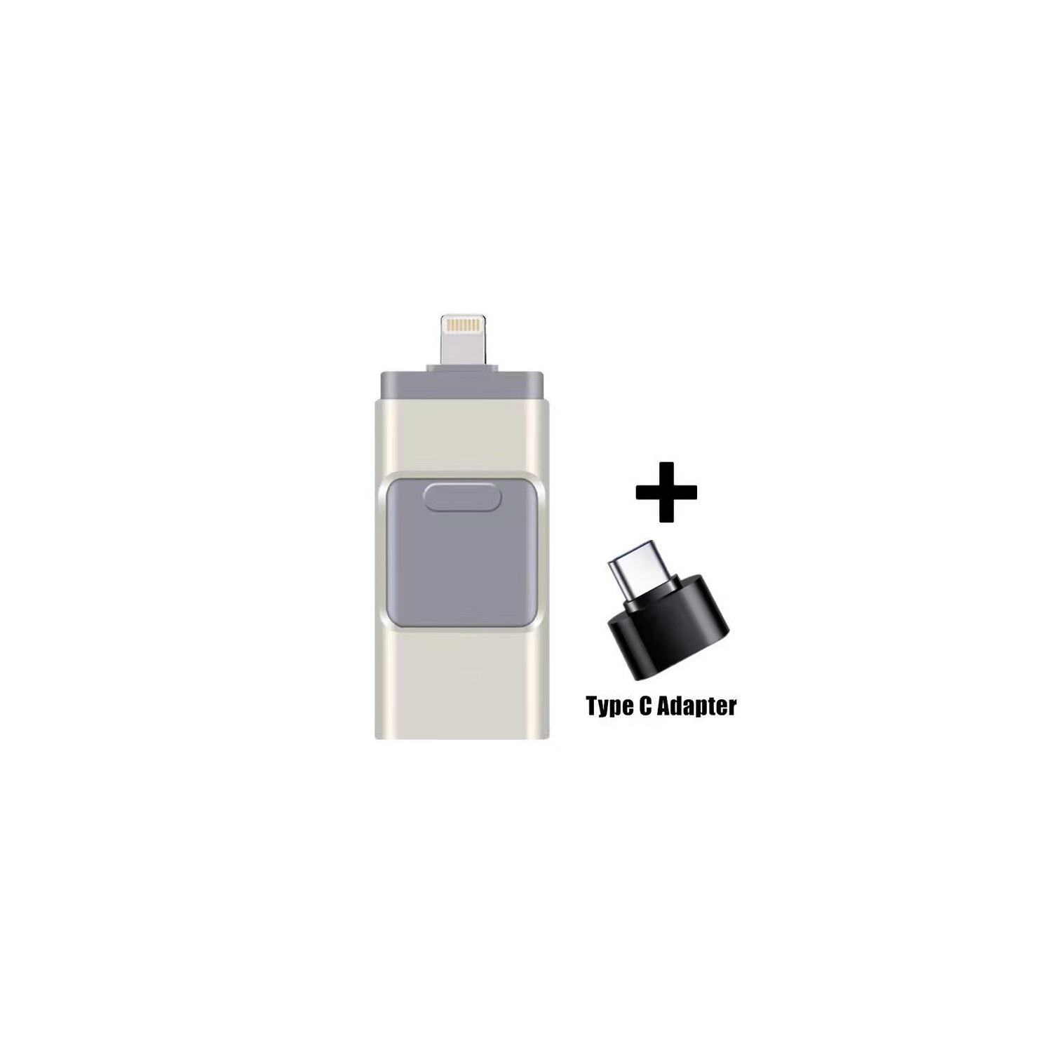 Clé USB 3,0 de type C multifonctionnelle pour Android/iPhone/ordinateurs Petit, durable, portatif, grande capacité de stockage
