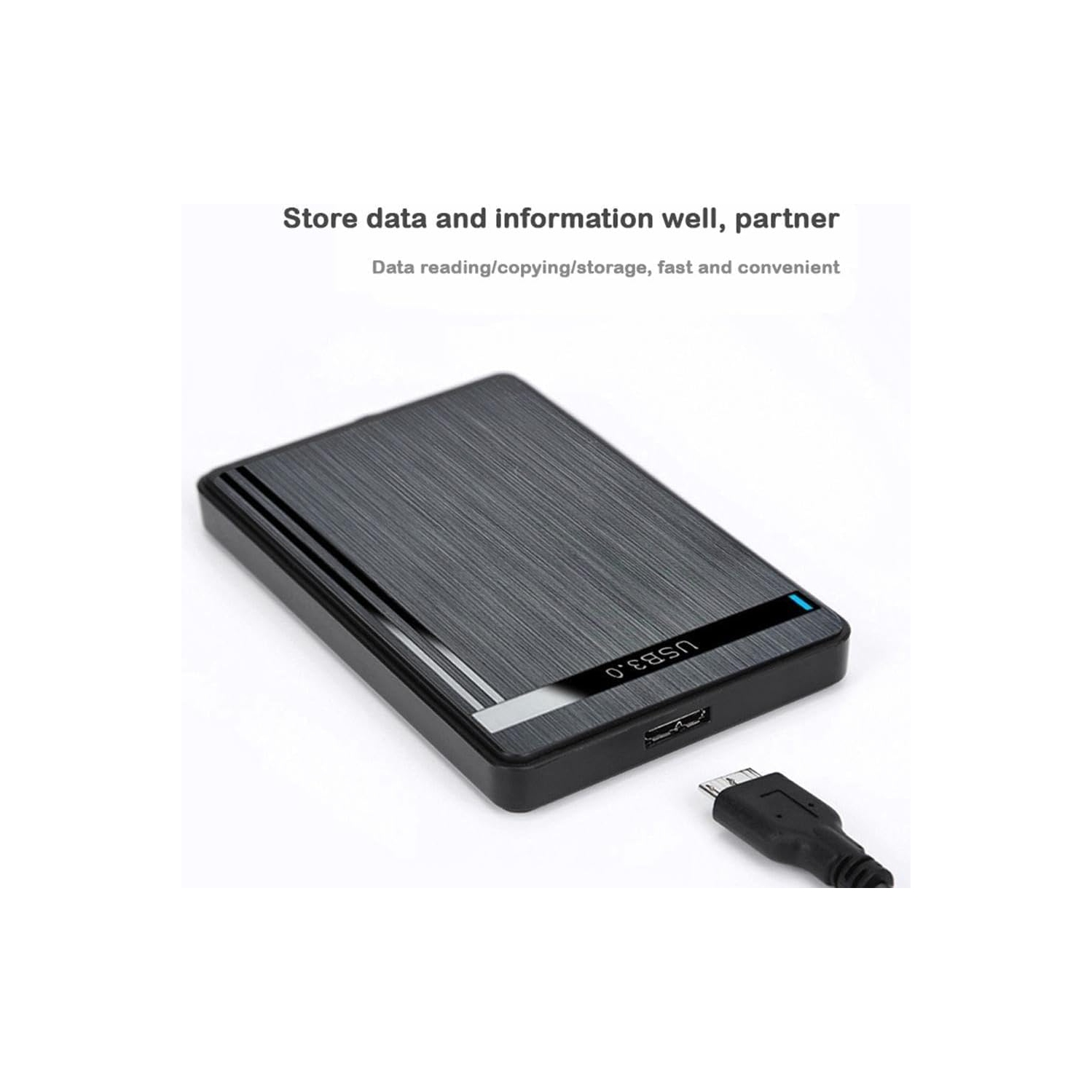 2.5-inch mobile hard disk box computer serial port solid state SSD mechanical black USB 3.0 brushed hard disk box