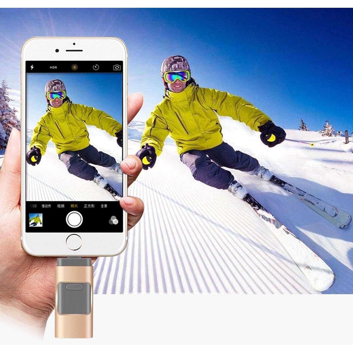 Clé USB 3,0 de type C multifonctionnelle pour Android/iPhone/ordinateurs Petit, durable, portatif, grande capacité Appareil de stockage