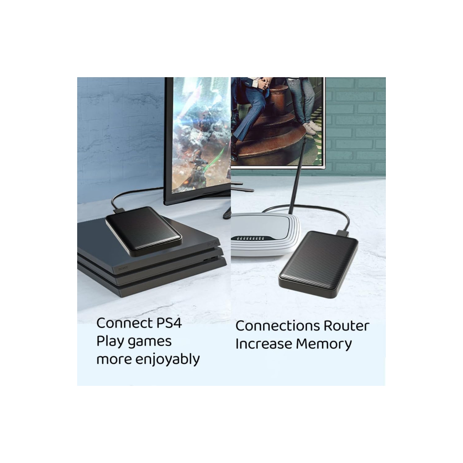 Disque dur externe portatif 500&nbsp;Go – Disque dur portatif USB de 3,0 2,5&nbsp;po Disque dur externe ultramince 5&nbsp;Gb/s haute vitesse ​​Disque