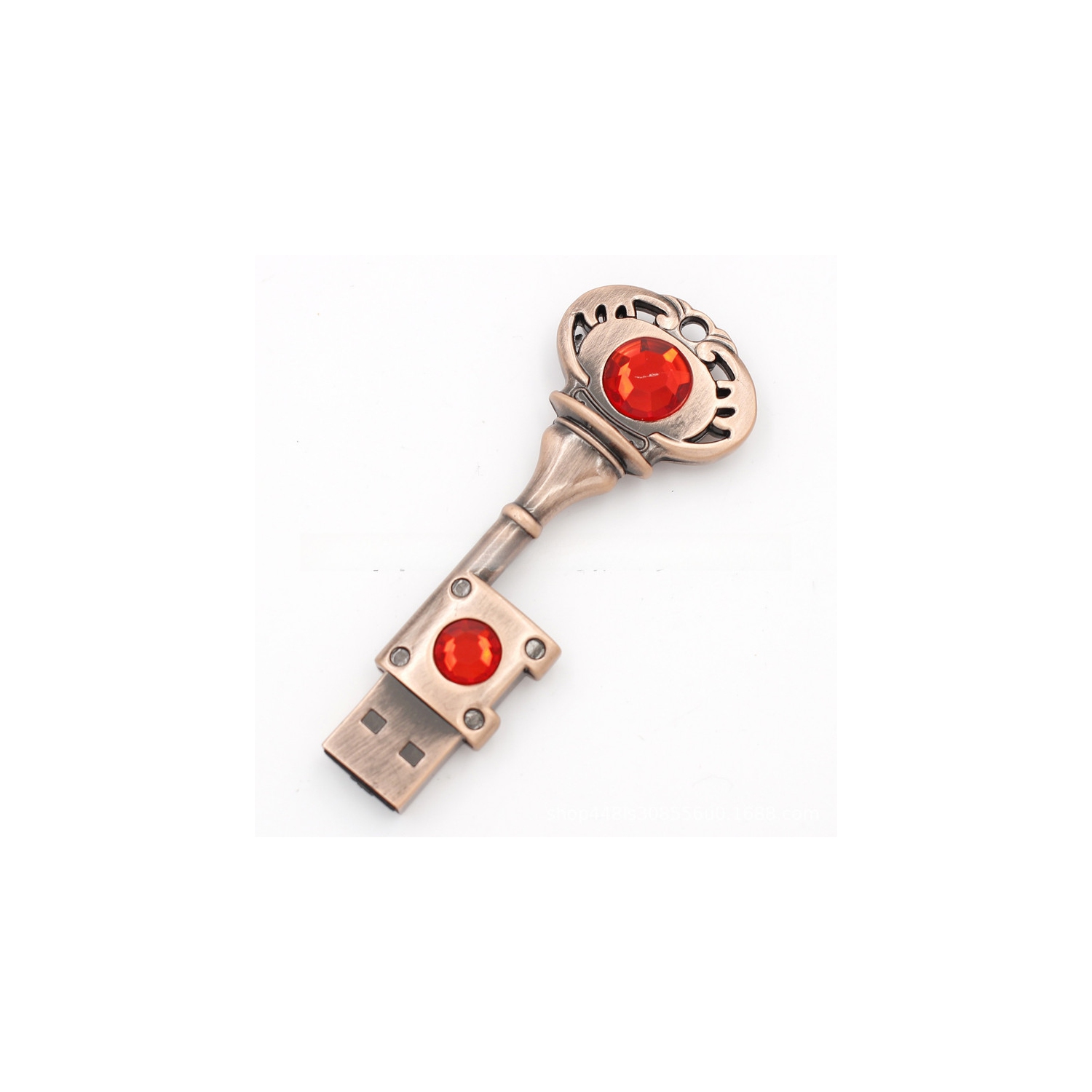 Clé USB à bijoux en métal Ruby Lovely de 64&nbsp;Go - portabilité haute vitesse, style tendance, stockage de données et choix de cadeau
