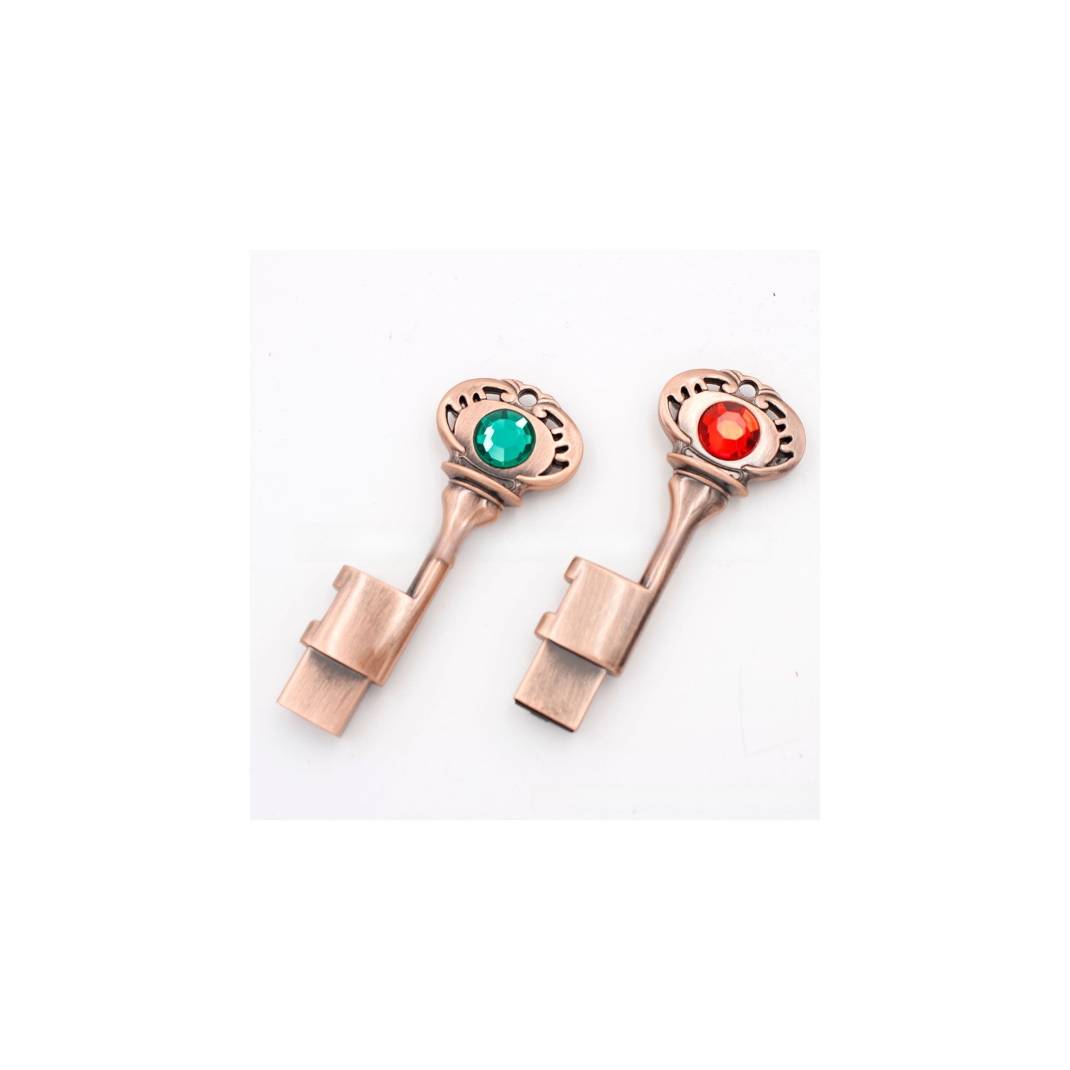 Clé USB à bijoux en métal Ruby Lovely de 64&nbsp;Go - portabilité haute vitesse, style tendance, stockage de données et choix de cadeau