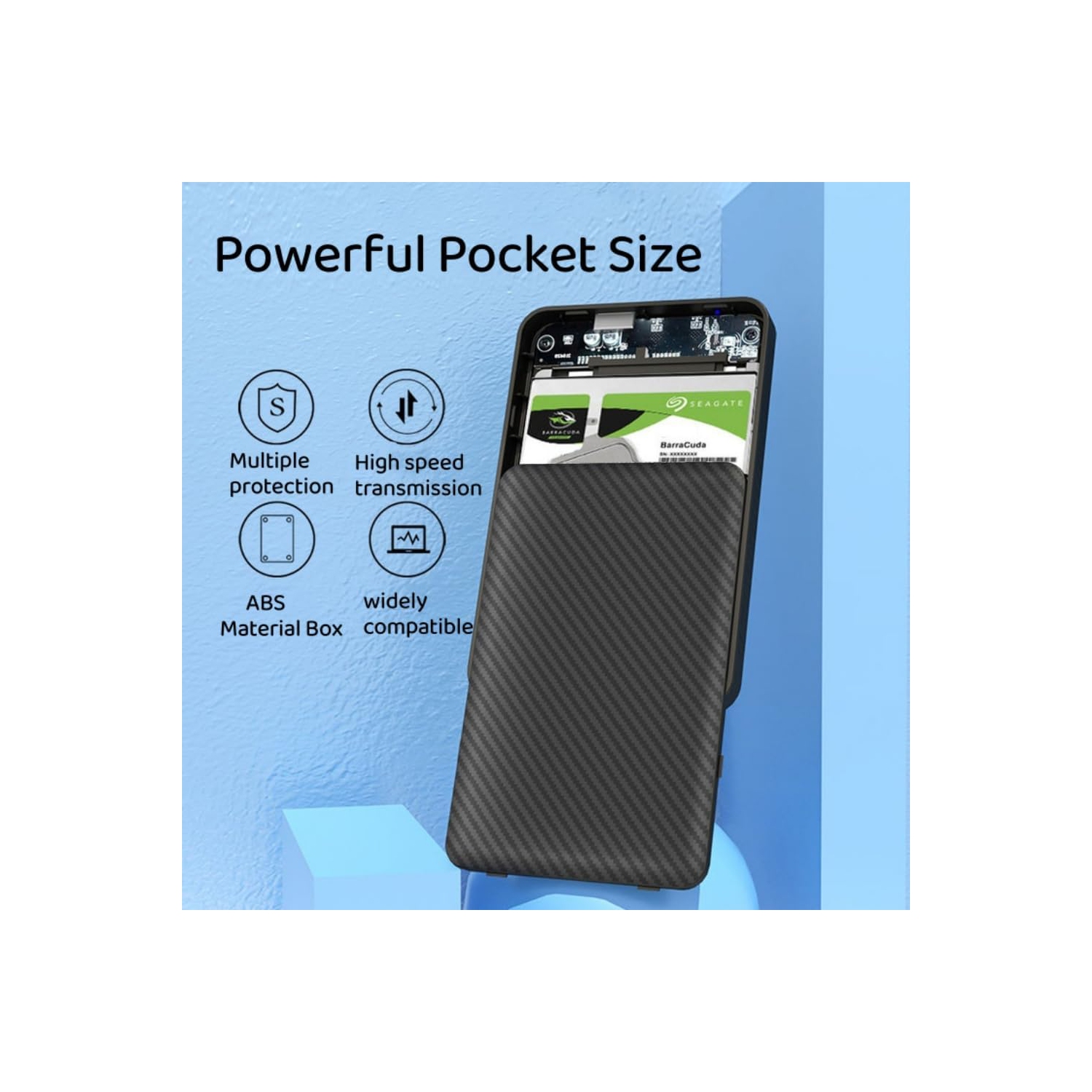 Disque dur externe portatif 750&nbsp;Go – Disque dur portatif USB de 3,0 2,5&nbsp;po Disque dur externe ultramince 5&nbsp;Gb/s haute vitesse ​​Disque