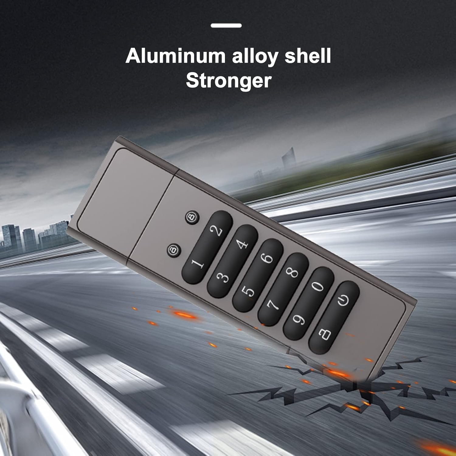 Clé USB en métal de grande capacité 128G, sécurité de chiffrement matériel AES256 personnalisée, matériau en alliage de zinc, interface USB 3.0