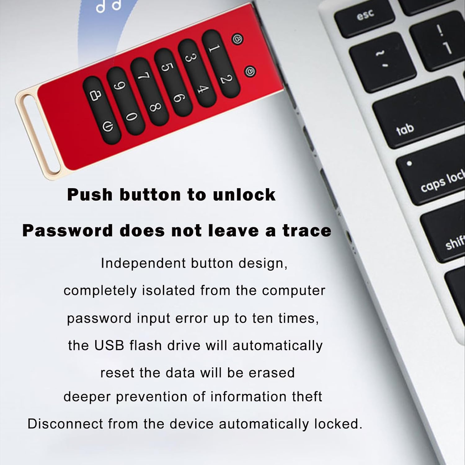 Secure USB 3.0 Flash Drive AES-256 Encrypted USB Drive Digital Encrypted USB Drive – Hardware-level security, compact, durable and portable