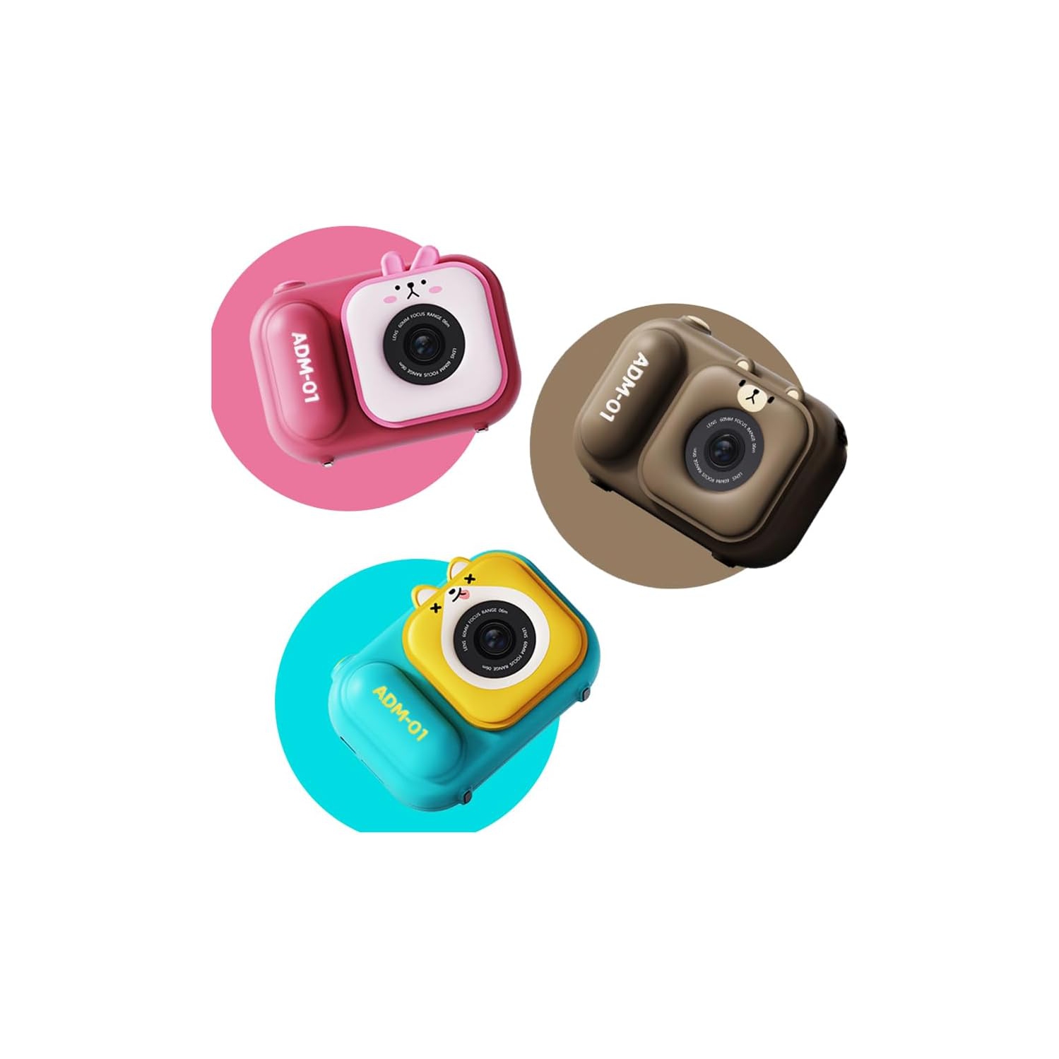 Children's Camera Infant HD Digital Video Camera Children's Camera Children's Birthday Gift - Pink + Tripod + 16G