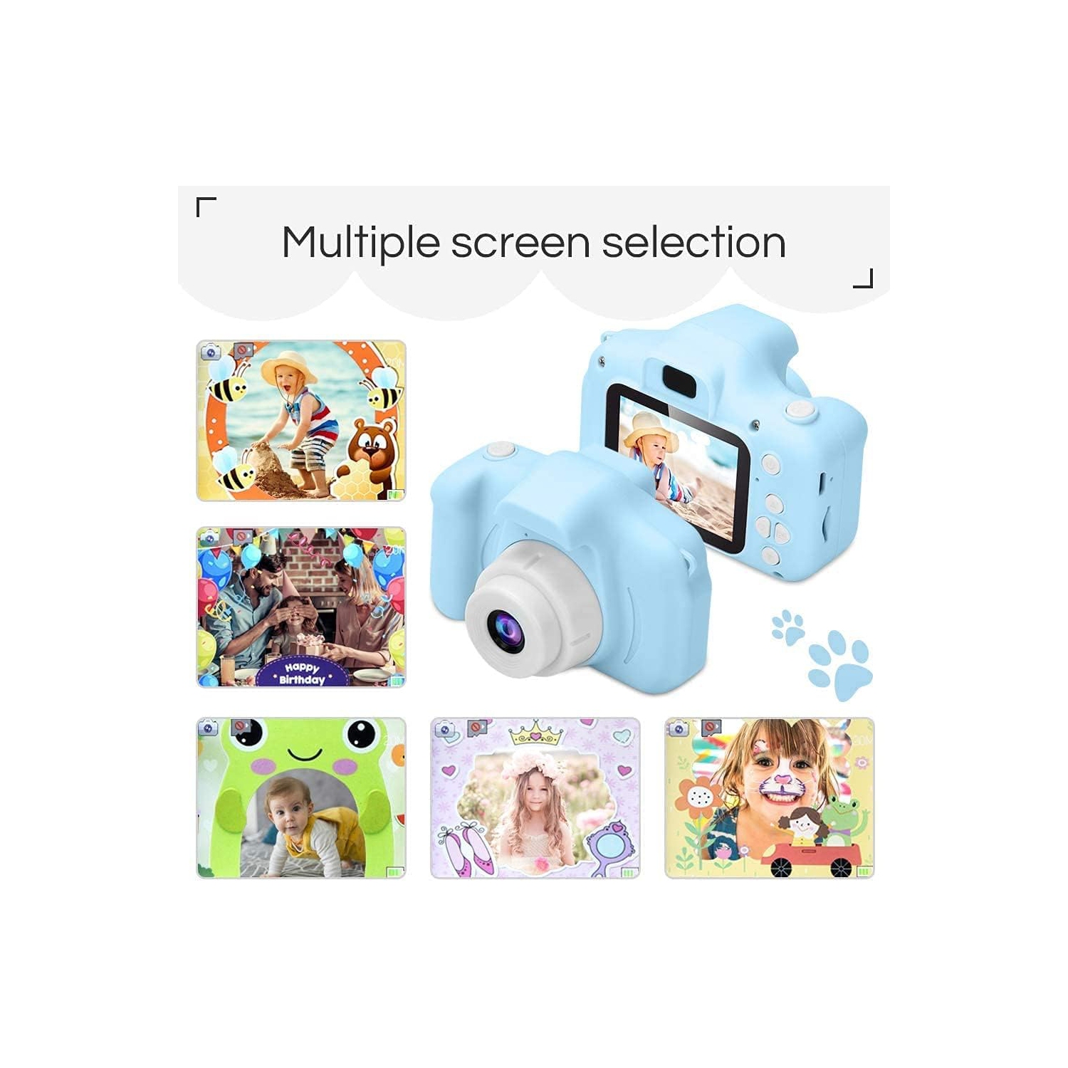 Kids Camera for Boys and Girls, 600mah Kids Camera Digital Video, 2.0 Inch Eye Protection Screen, 40.0mp Video, Best Christmas Birthday Festival Kids