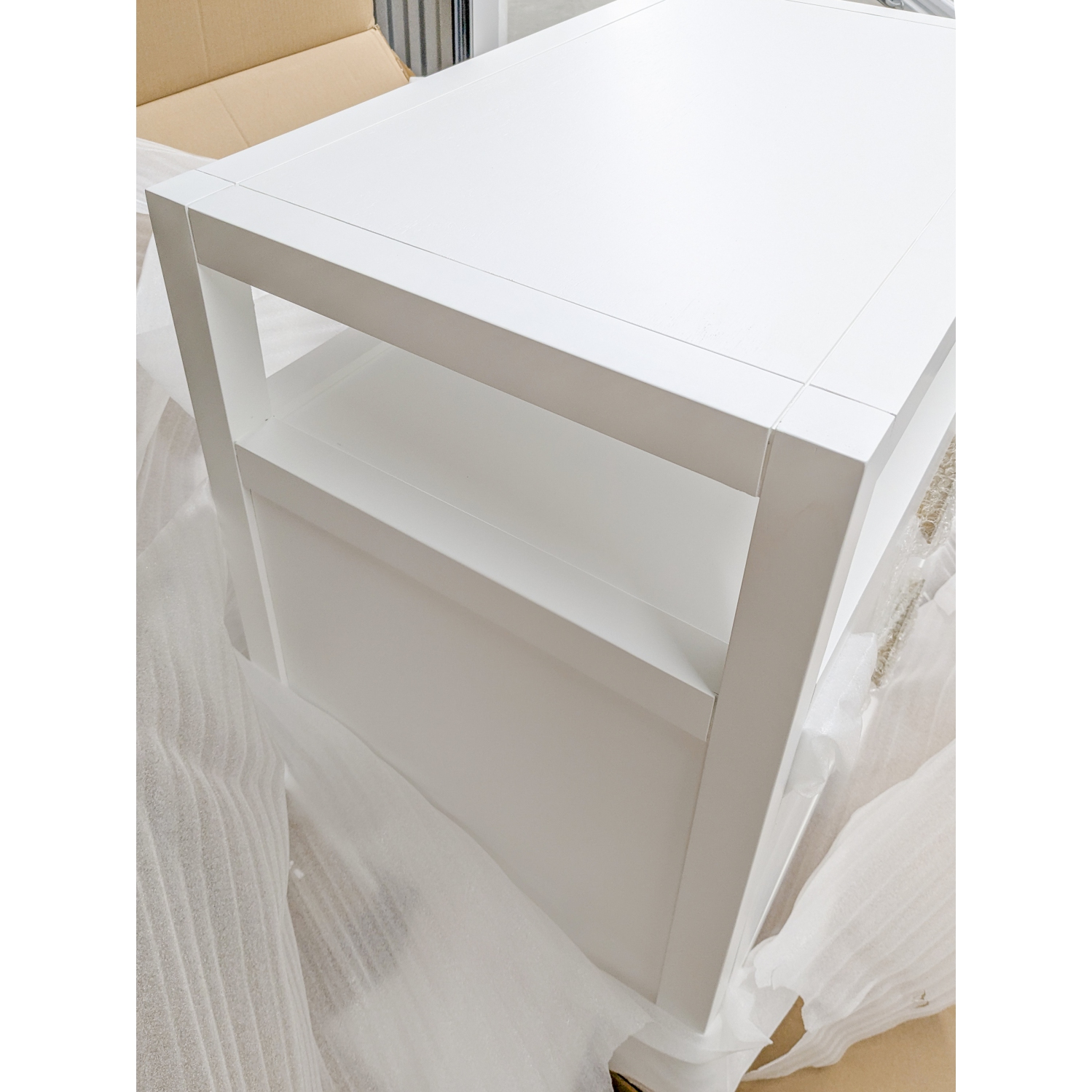 VAST Bedside Cabinet 2 Drawers - White