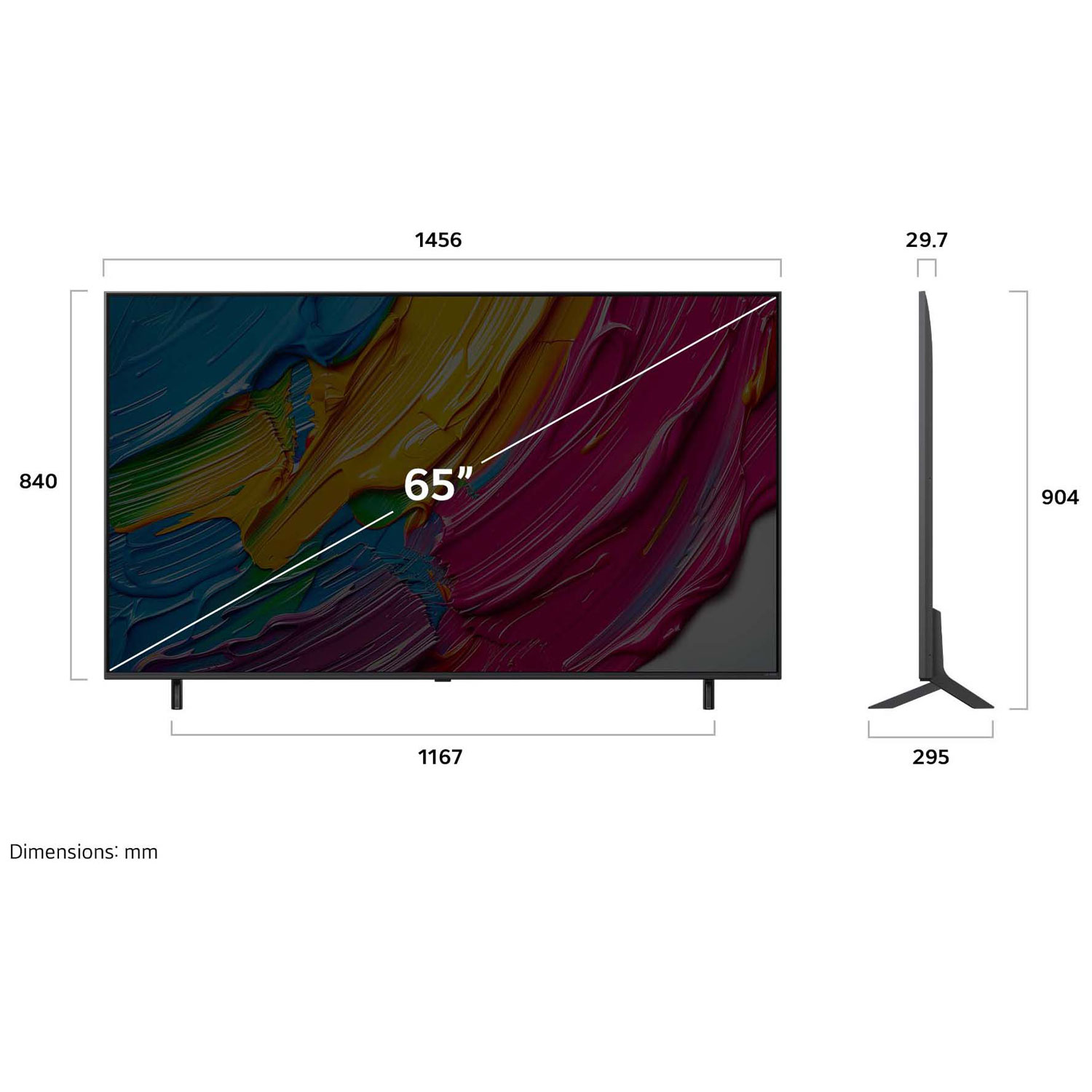 LG 65" QNED80AUA Series QNED AI QNED80 4K UHD HDR LED Smart TV - 2025