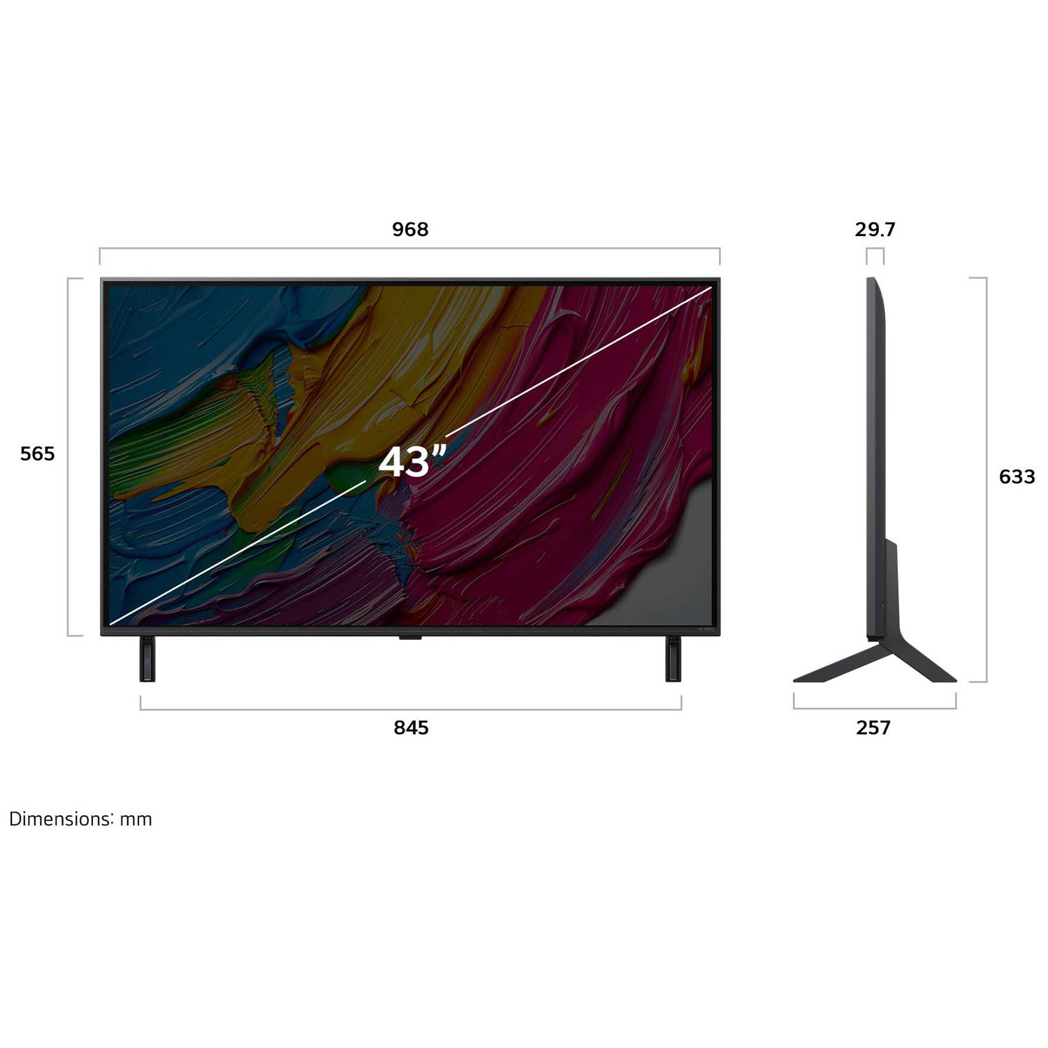 LG 43" QNED80AUA Series QNED AI QNED80 4K UHD HDR LED Smart TV - 2025
