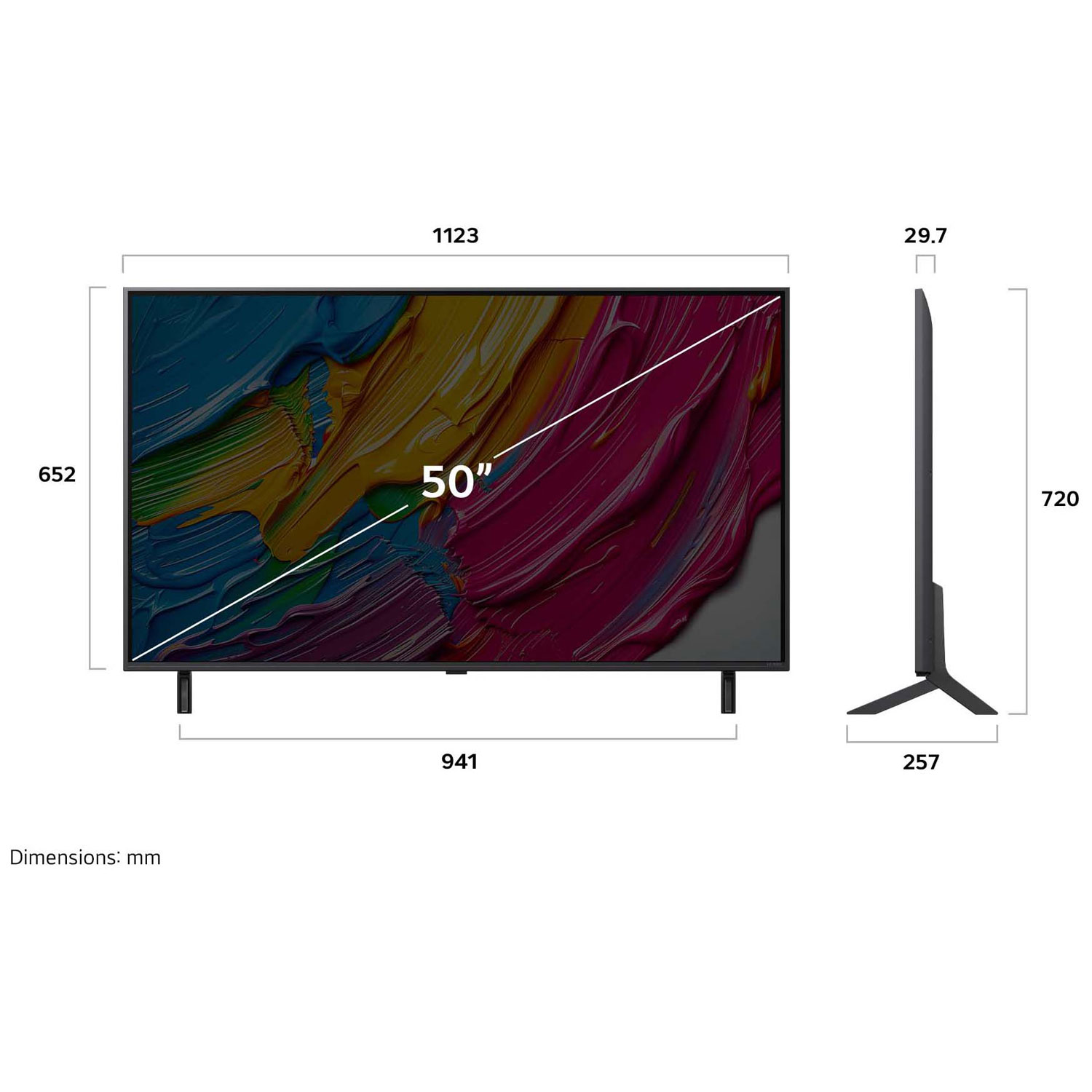 LG 50" QNED80AUA Series QNED AI QNED80 4K UHD HDR LED Smart TV - 2025