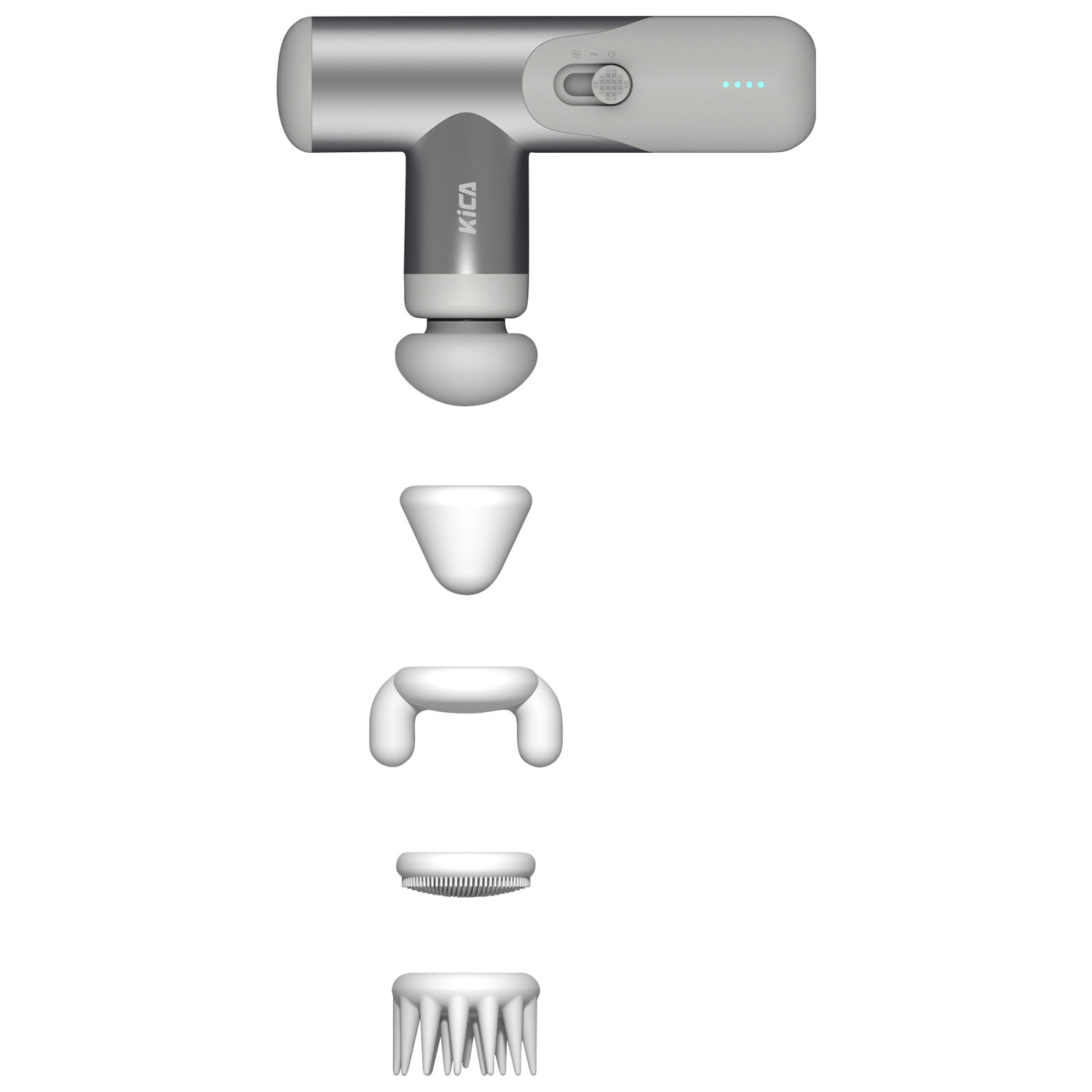 Appareil de massage 3 portatif à percussions Mini 3 de KICA - Argent