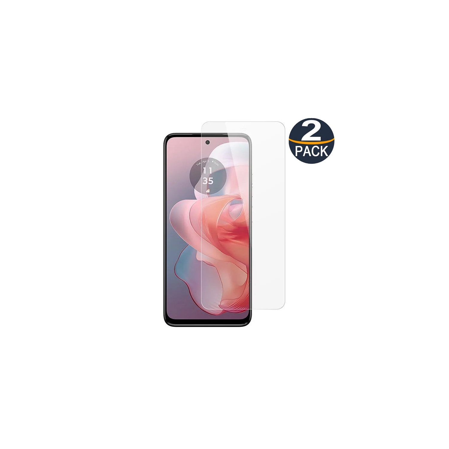 [Paquets de 2] Protecteur d'écran en verre trempé Premium de CSmart pour Moto G 5G 2025 2026/G Power 2025 de Motorola, adapté aux étuis et sans bulles