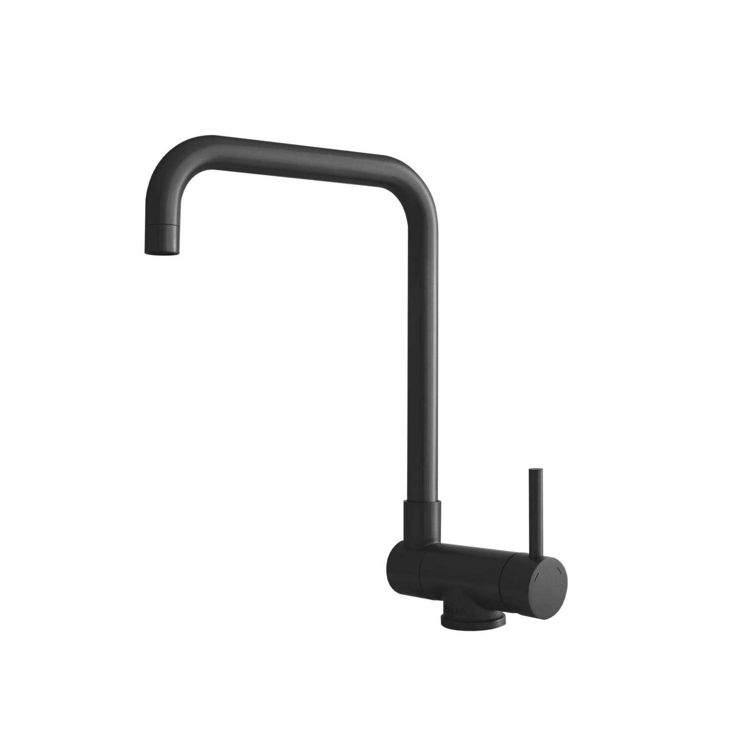 Single Handle Matte Black Foldable Kitchen Faucet
