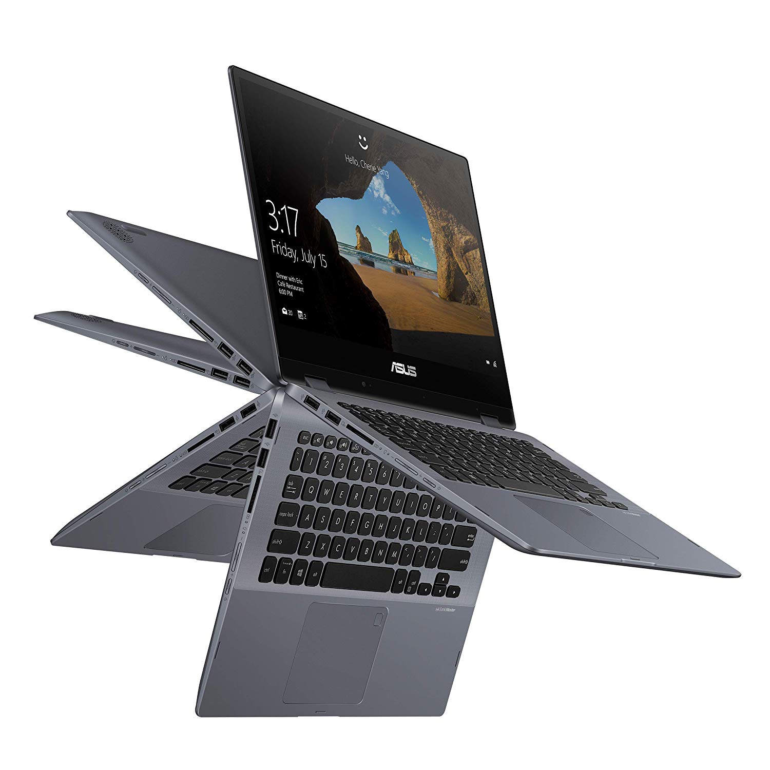 Asus VivoBook Flip 14" FHD Touch 2-in-1 Intel Core i3-8130U 4GB 128GB Windows 10 Refurbished Good
