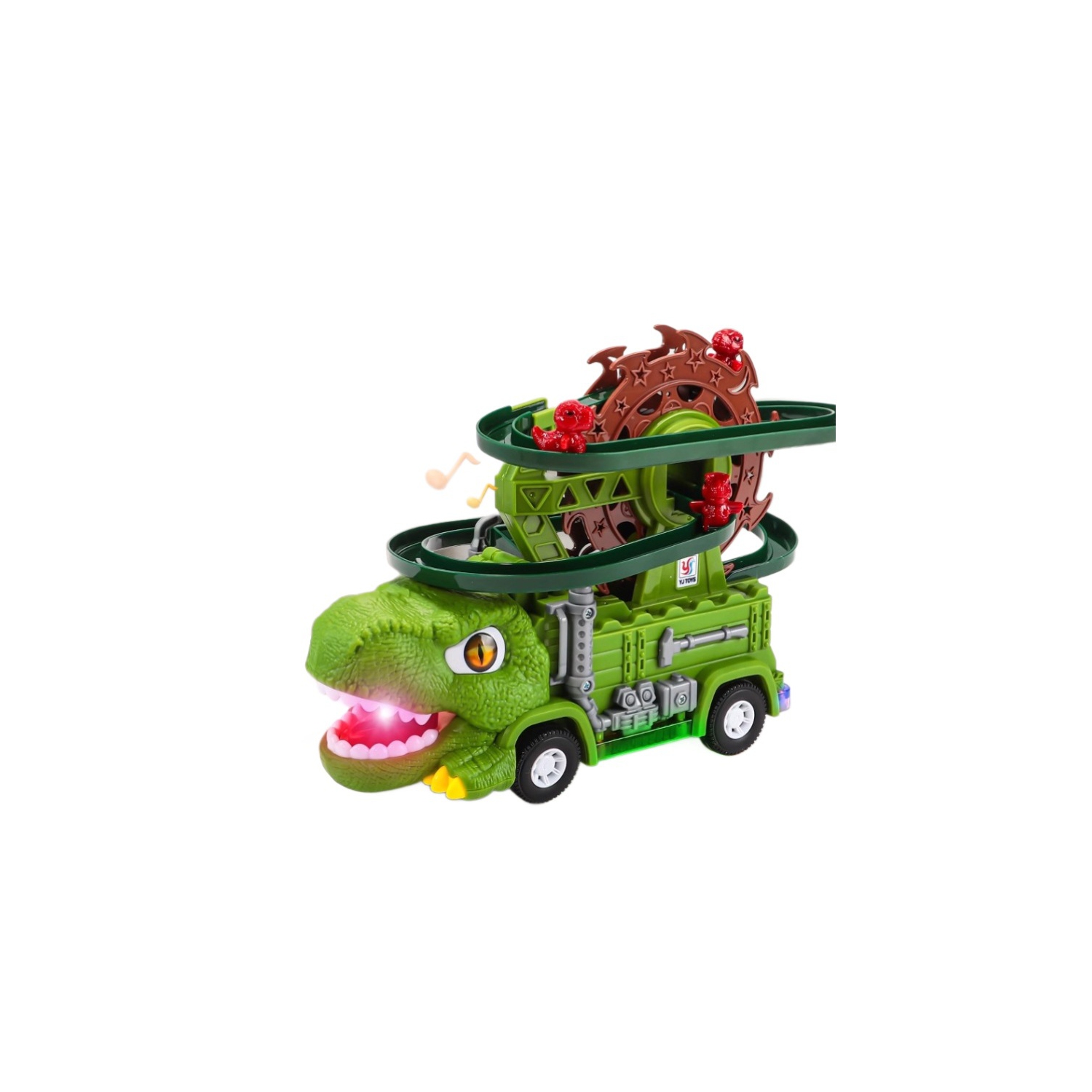 Ensemble de jeu avec glissade en forme de dinosaure&nbsp;: Jouet à grande roue, jouets éducatifs pour garçons et filles, cadeaux pour les fêtes et