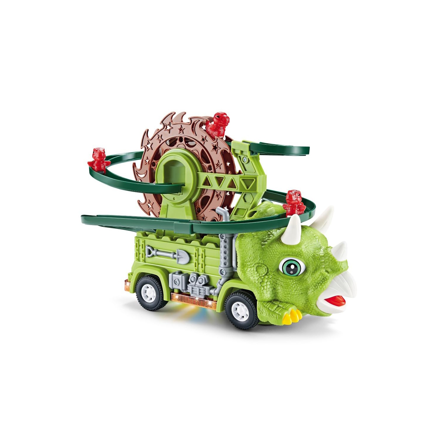 Ensemble de jeu avec glissade en forme de dinosaure&nbsp;: Jouet à grande roue, jouets éducatifs pour garçons et filles, cadeaux pour les fêtes et