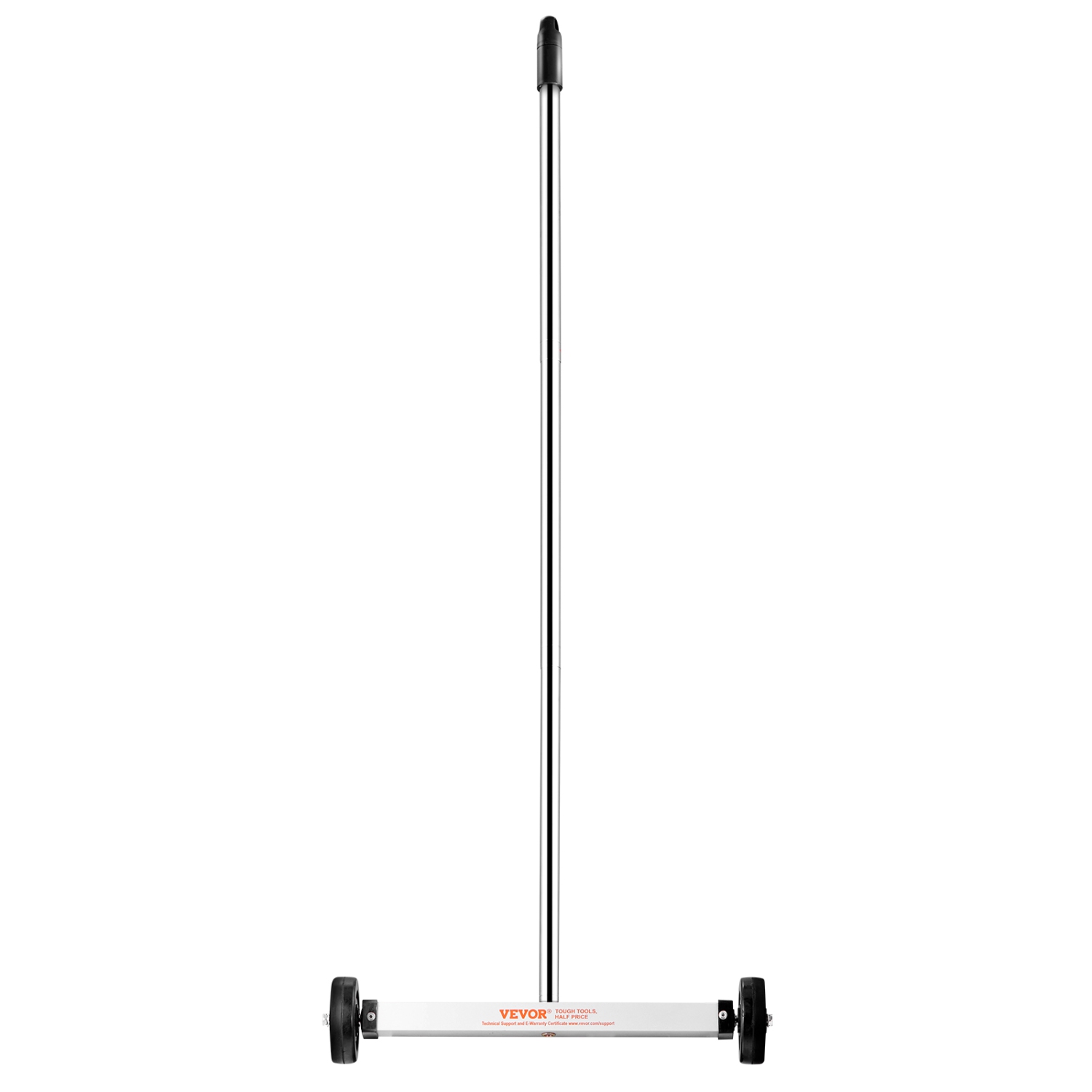 VEVOR 15-Inch Magnetic Sweeper with Wheels, 8 lbs Capacity, with Telescoping Magnetic Pickup Tool, Adjustable Handle, Magnetic Pickup Sweeper to Pick