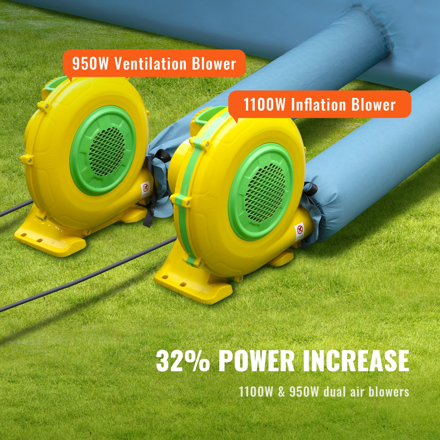 Cabine de peinture gonflable de 20 x 13 pi VEVOR, cabine de pulvérisation gonflable, tente à cabine de vaporisation 950&nbsp;W+1100&nbsp;W très