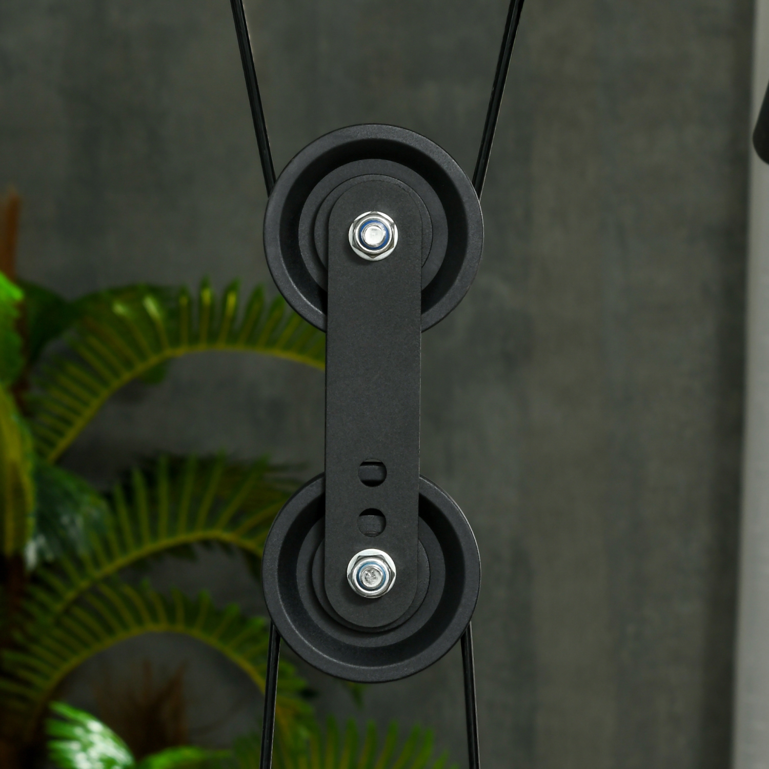 Soozier Home Gym Machine, 3 in 1 Smith Machine, Multi-Functional Power Cage with Adjustable Weight Bench, Barbell Bar and Cable Pulley System,