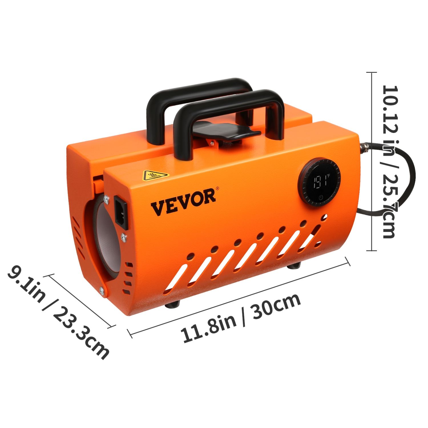 VEVOR 30oz Mug Heat Press Machine, Tumbler Heat Press, Sublimation Transfer 11-15oz 16-25oz 30oz Straight Skinny Tumblers, with Heat-resist Gloves,