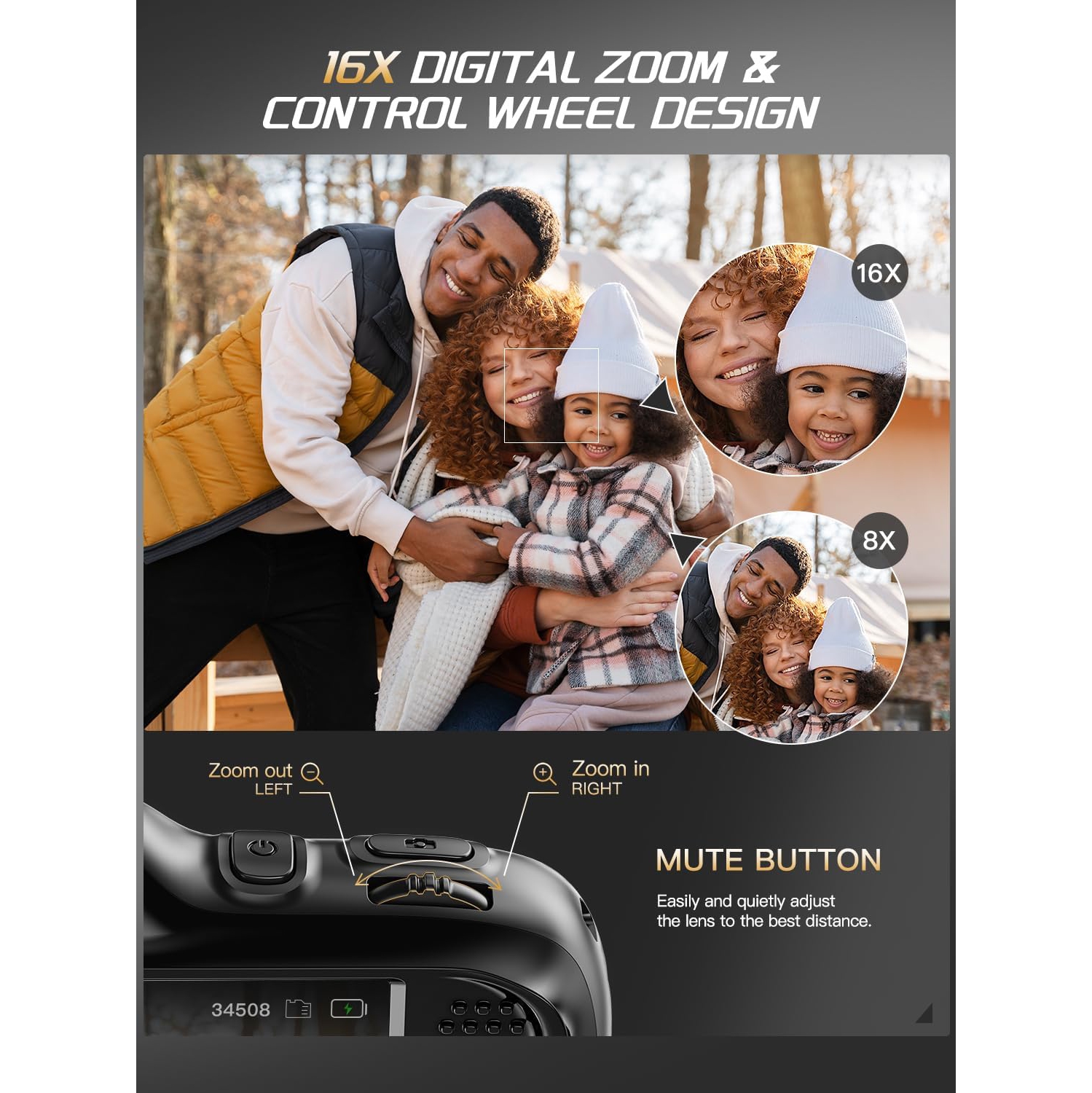 Appareils photo numériques NBD 5K et 64&nbsp;Mpx pour la photographie, zoom optique 16x avec Wi-Fi et contrôle d'application, blogues vidéo pour