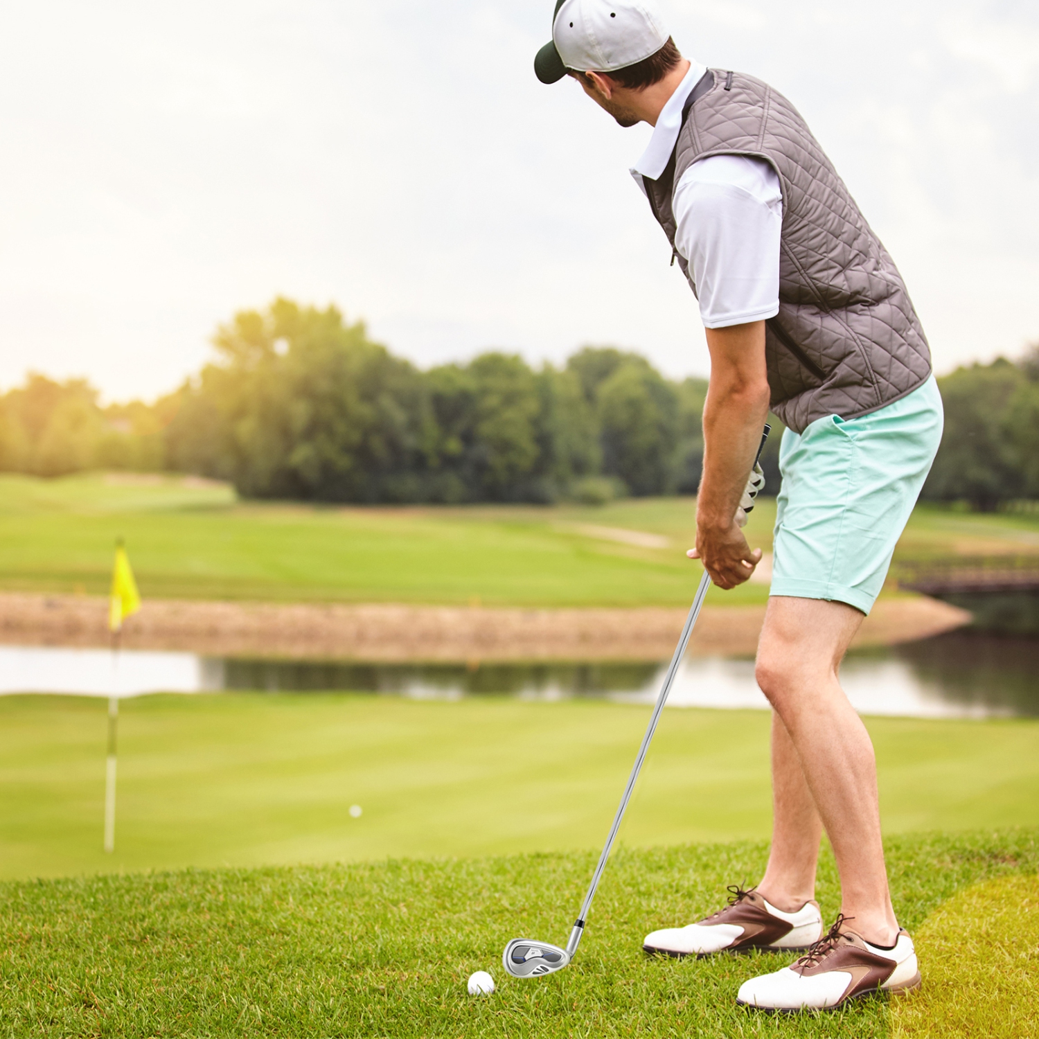 Gymax #7 Iron Single Golf Club for Men w/ Steel Shaft for Right Handed Golfers