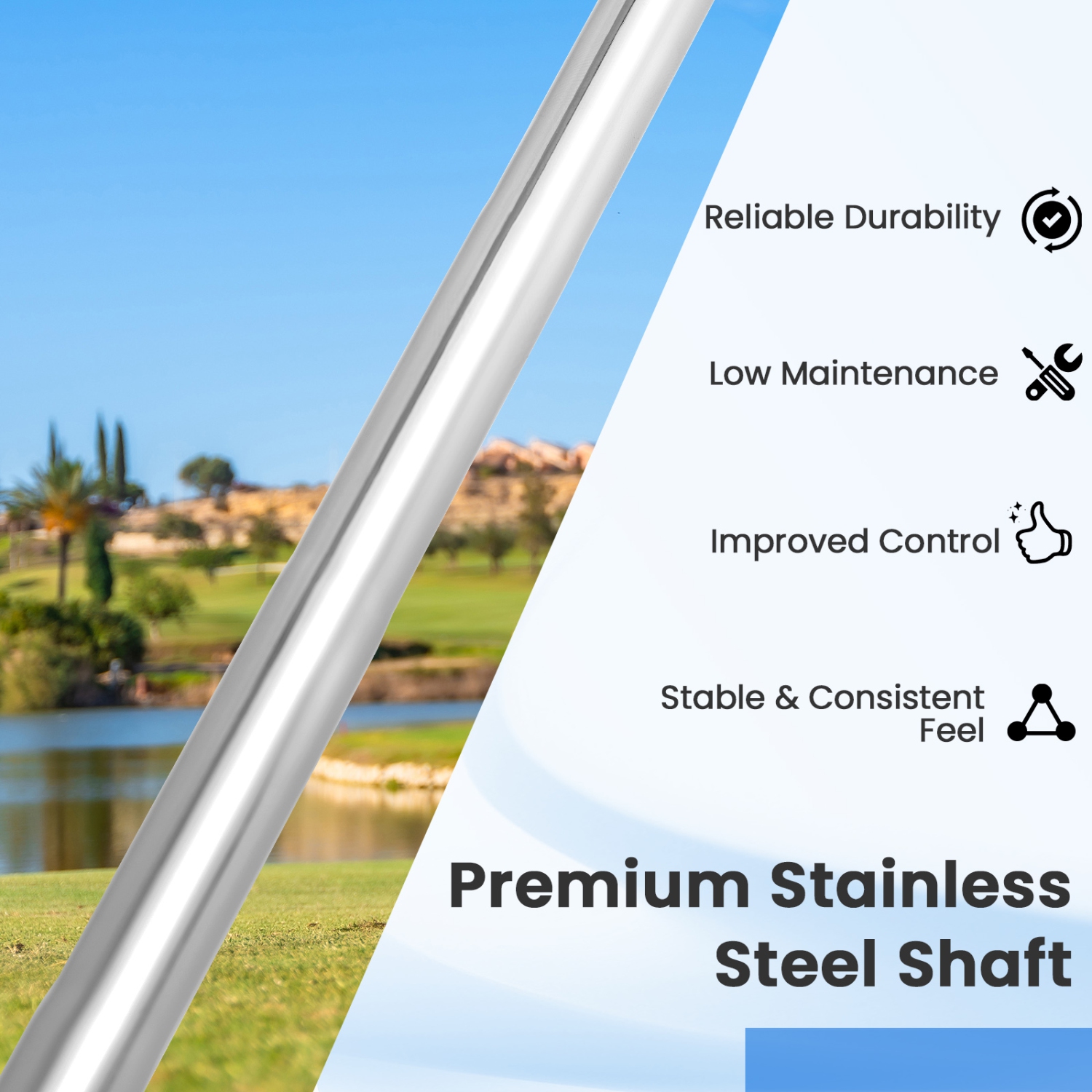 Gymax #7 Iron Single Golf Club for Men w/ Steel Shaft for Right Handed Golfers