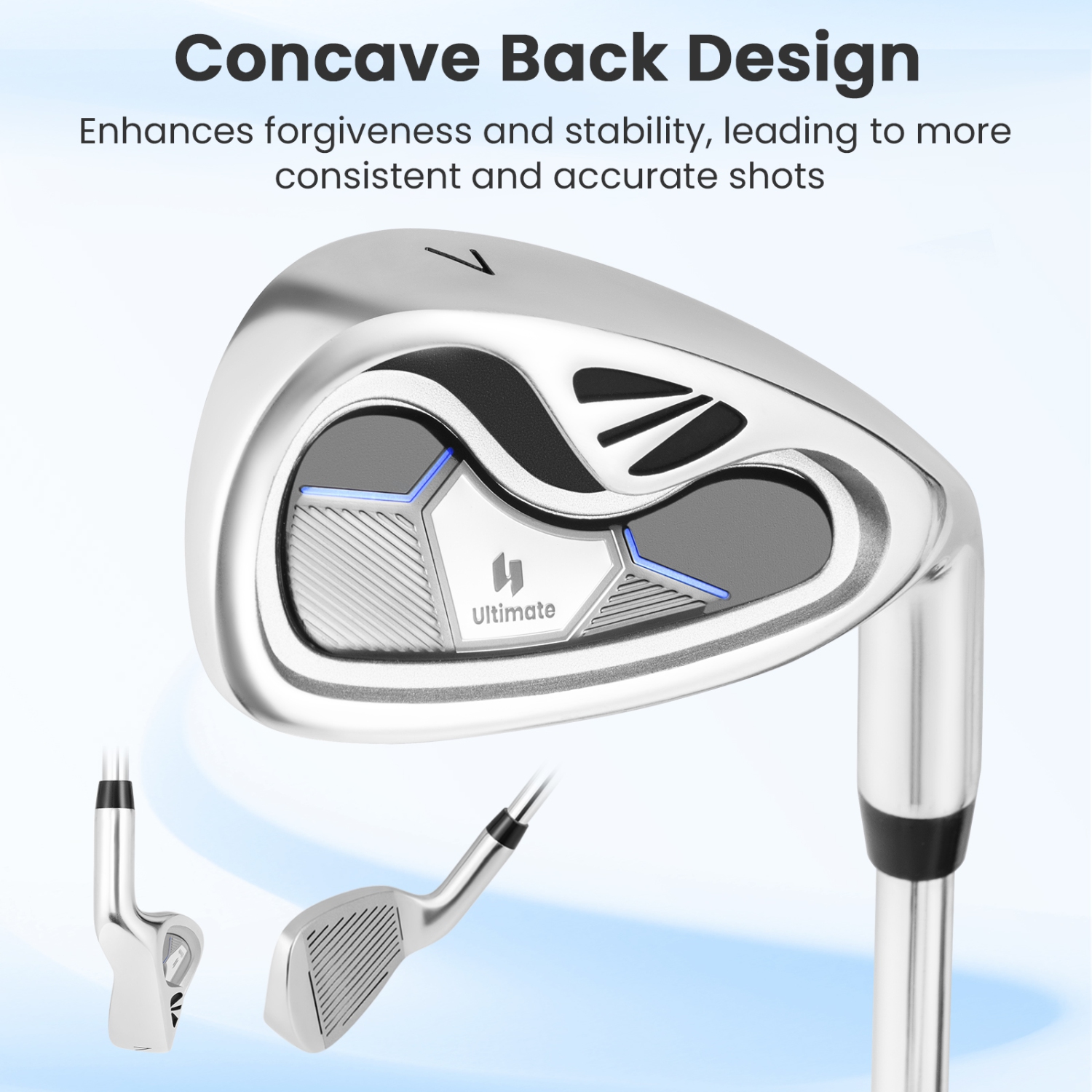 Gymax #7 Iron Single Golf Club for Men w/ Steel Shaft for Right Handed Golfers