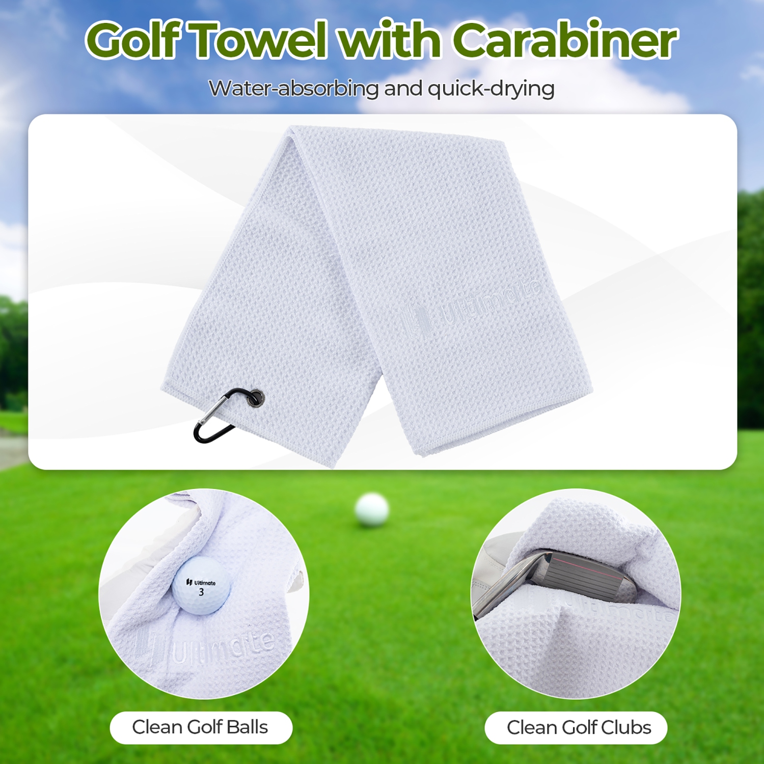 Gymax Golf Gift Set for Women w/ Golf Balls Golf Tees Golf Towel Golf Belt Golf Hat