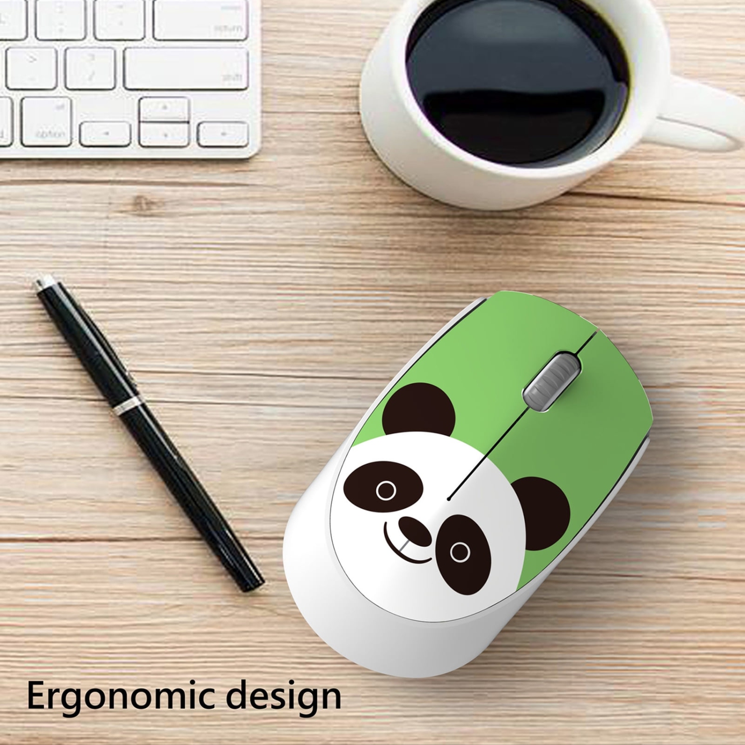 2.4GHz Wireless Cute Portable Mouse Thin Mini Wireless Mouse Plug and Play Bluetooth Compatible Notebook Laptop Tablet Mouse Office Supplies