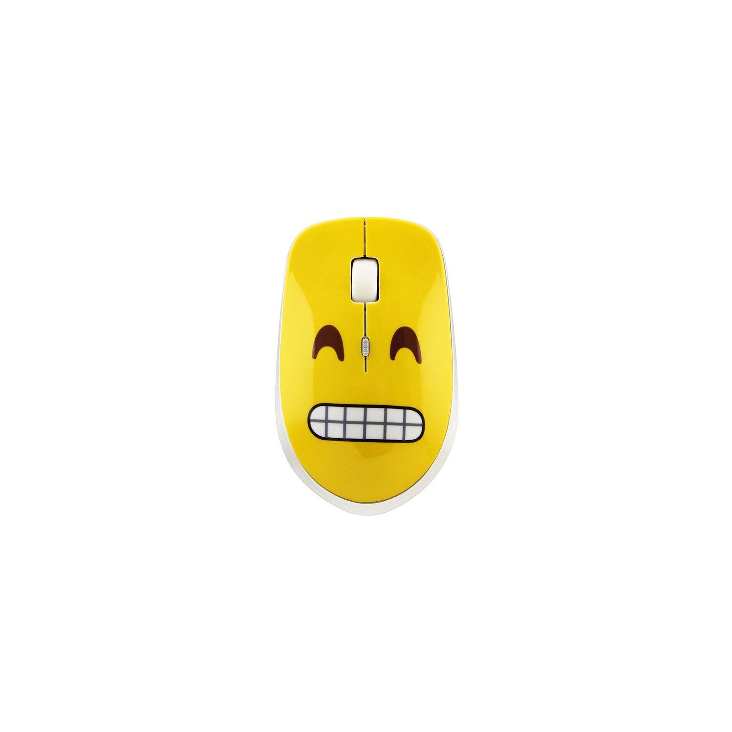 2.4GHz wireless mouse with grinning expression, silent wireless mouse, portable optical mouse, cartoon computer mouse
