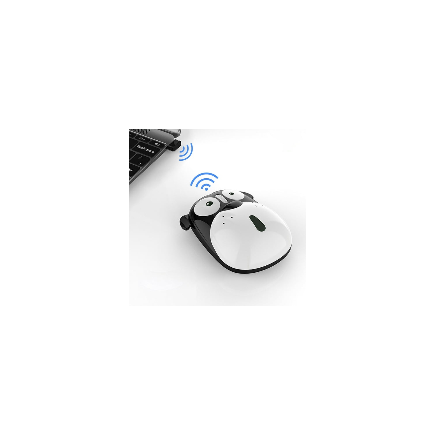 Cute Puppy Rechargeable Wireless Mouse - Silent Click, Ultra-Long Standby, 10m Range, 2.4G Connection, Universal for Desktop Computers and Laptops,